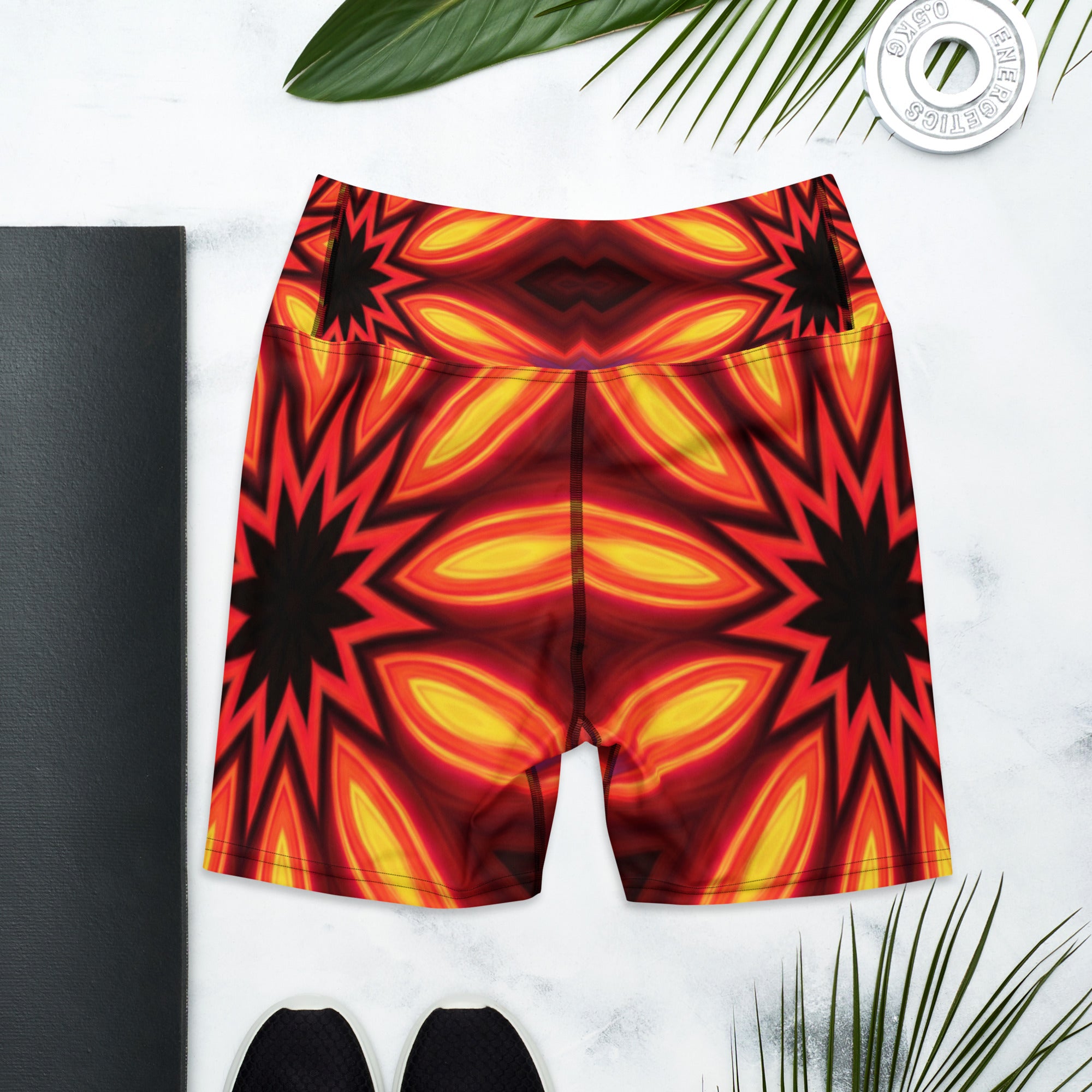 Psychedelic Infrared Yoga Shorts | GearBunch