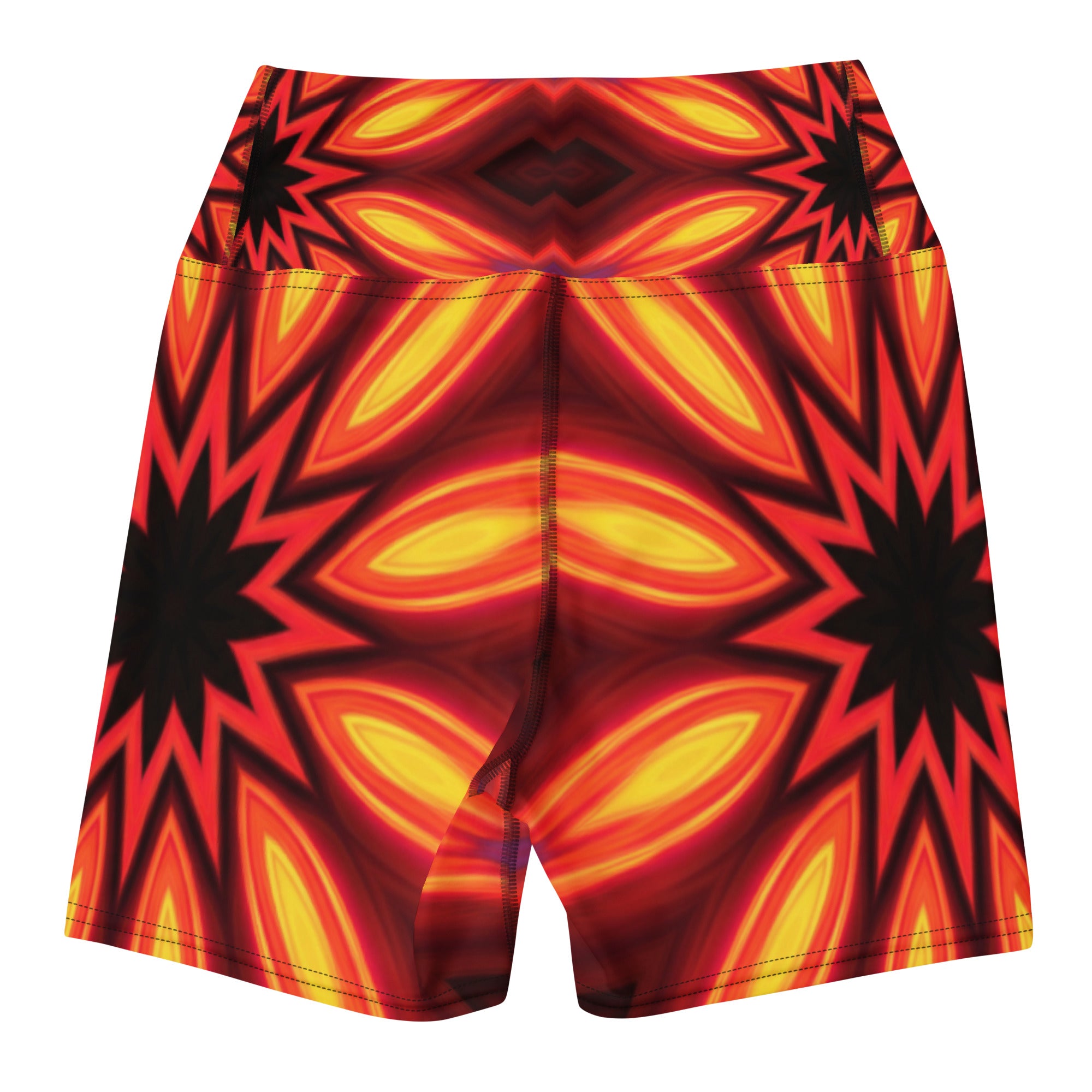 Psychedelic Infrared Yoga Shorts | GearBunch