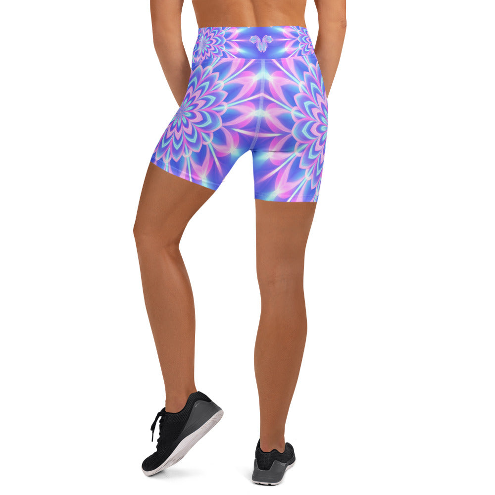 Psychedelic Fairy Ring Yoga Shorts | GearBunch