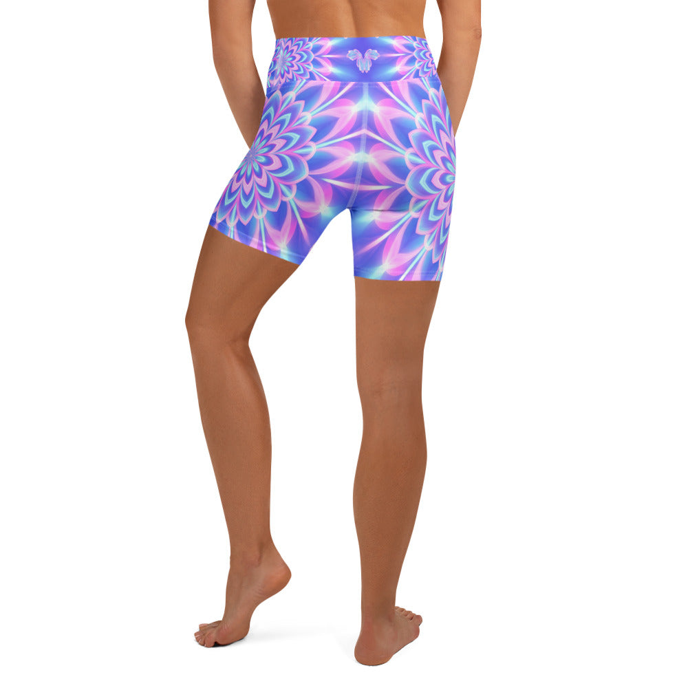 Psychedelic Fairy Ring Yoga Shorts | GearBunch
