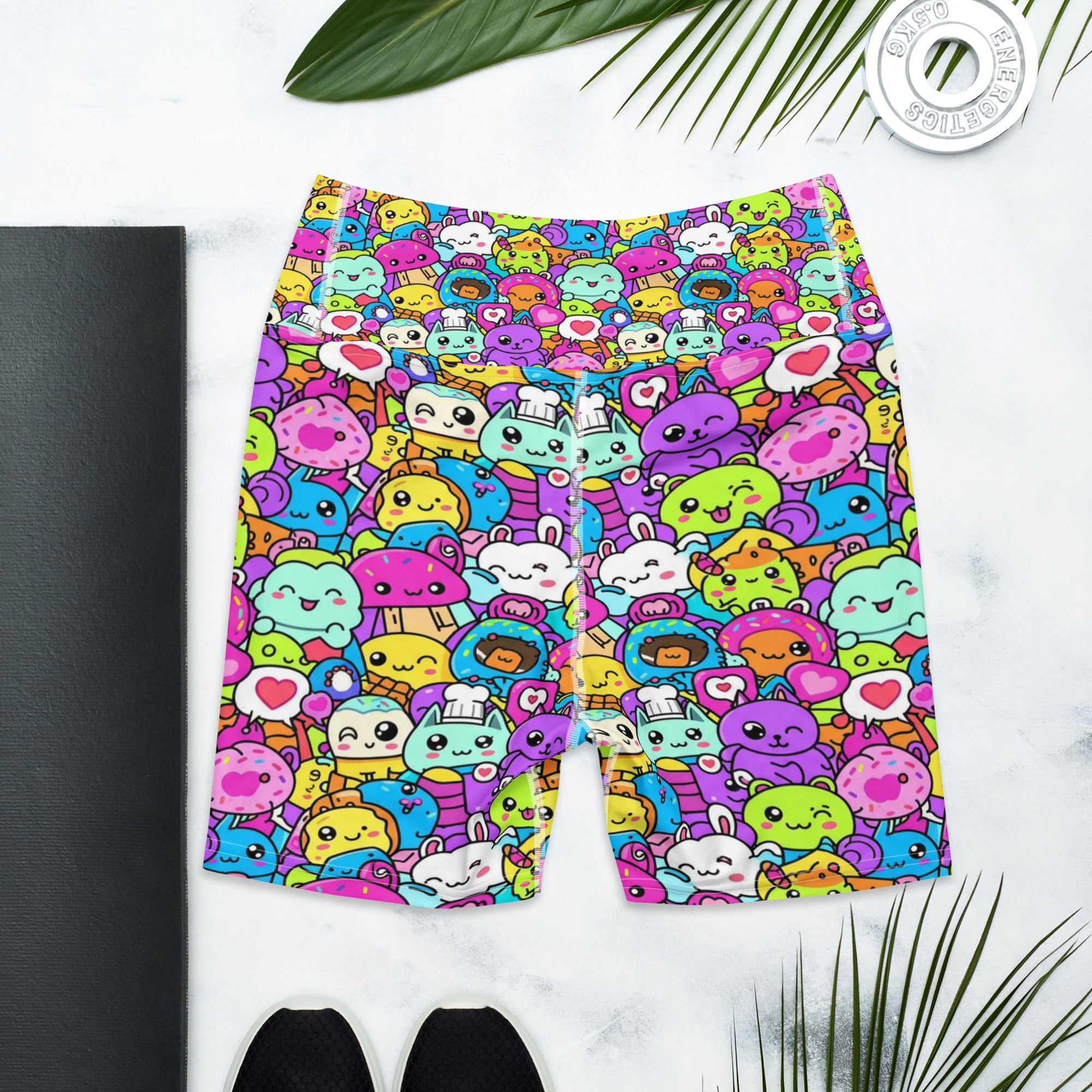 Kawaii Monster Pals Yoga Shorts | GearBunch