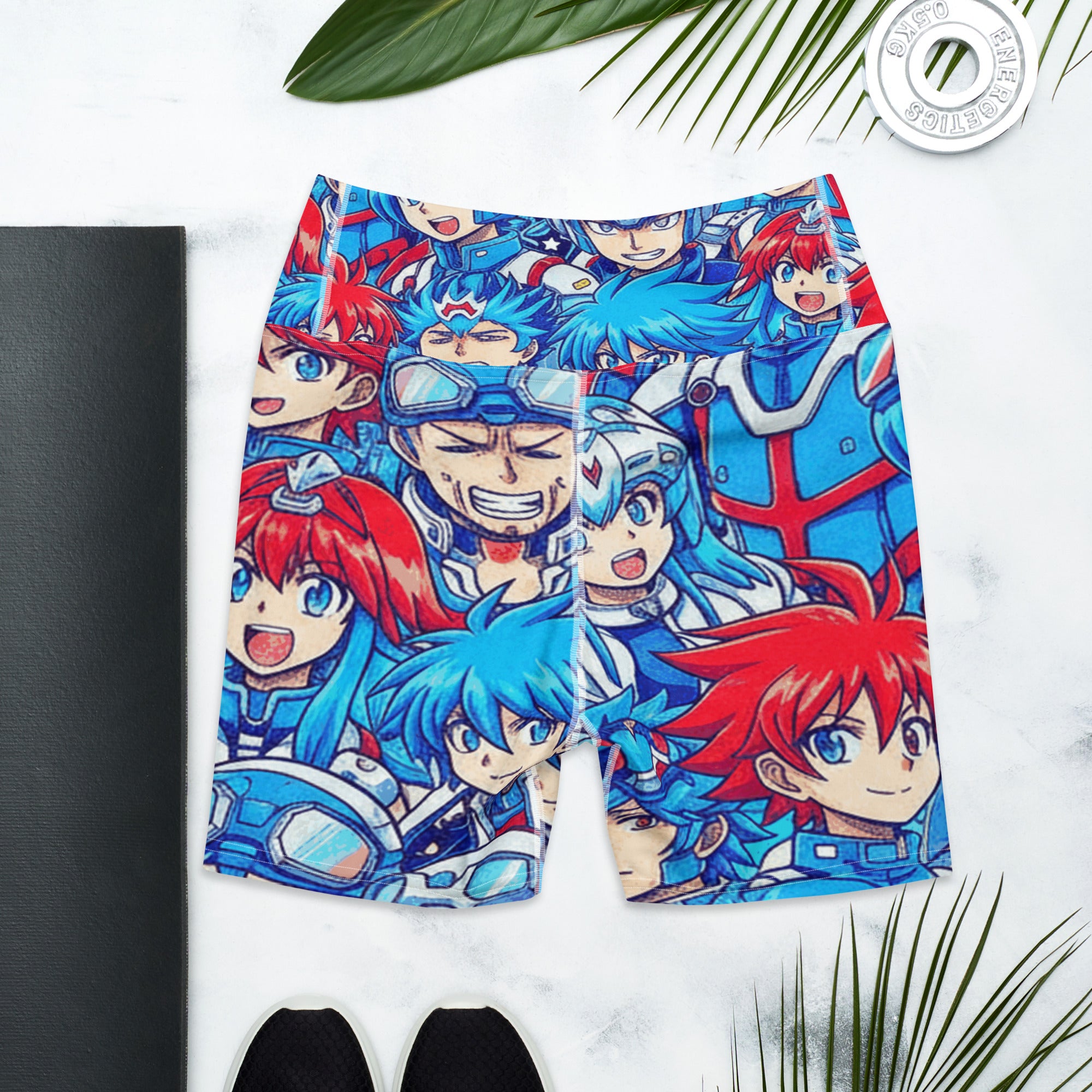 Anime Mecha Pilot Yoga Shorts | GearBunch