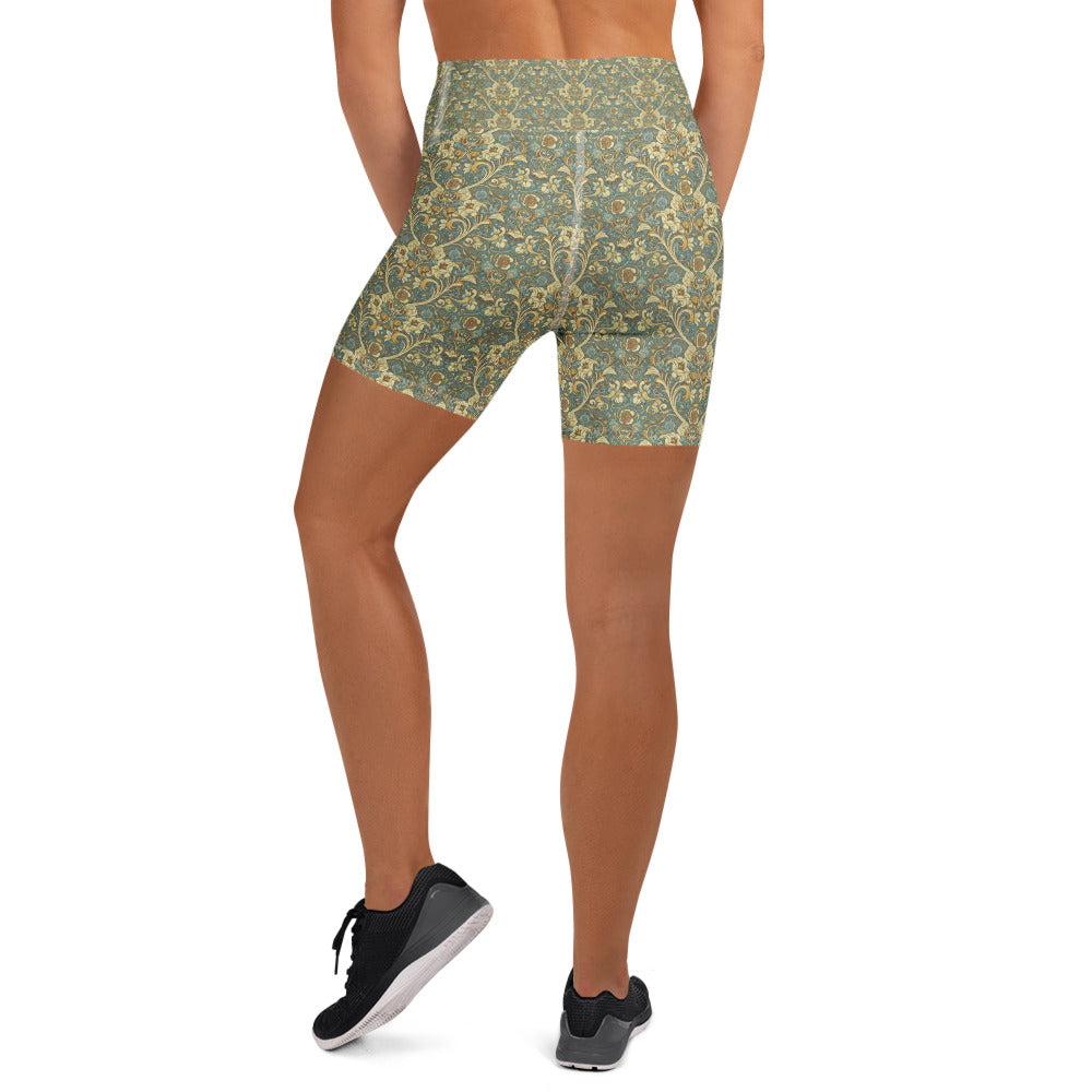 Art Nouveau Fairytale Yoga Shorts | GearBunch
