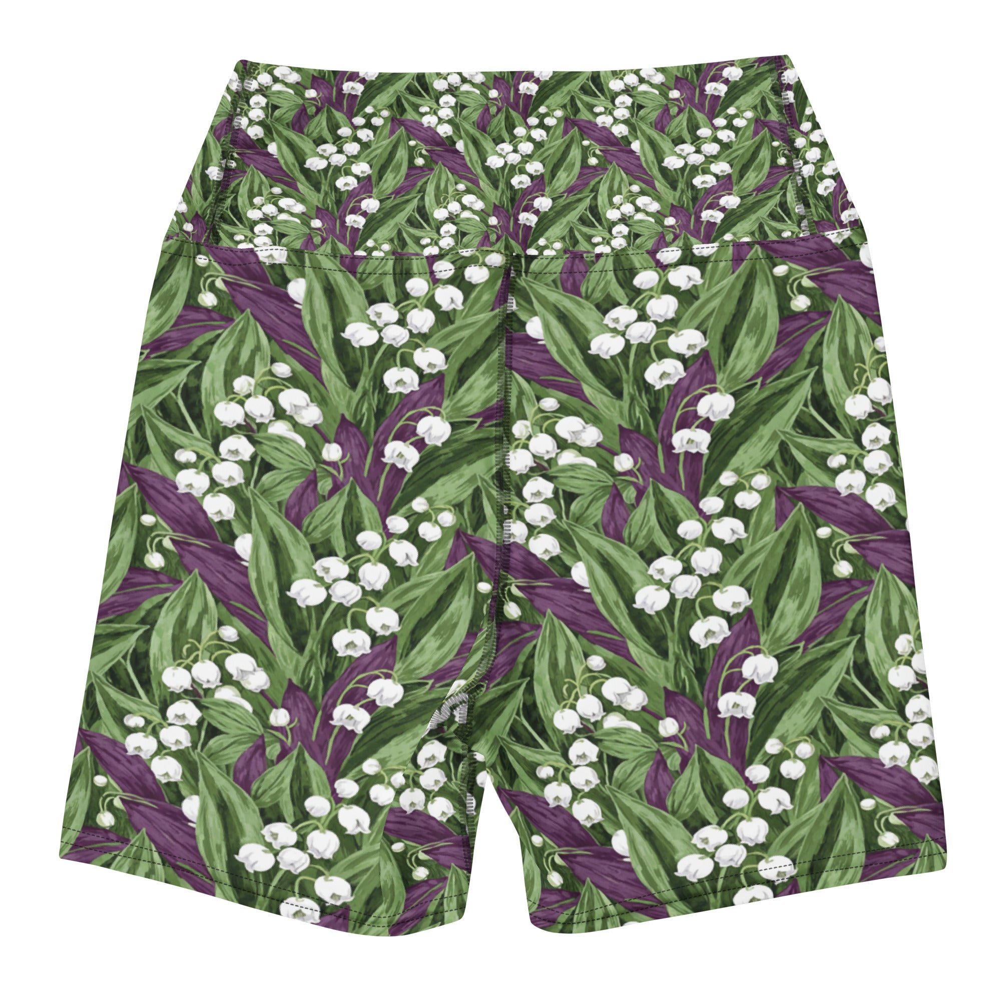 Lily of the Valley Yoga Shorts | GearBunch