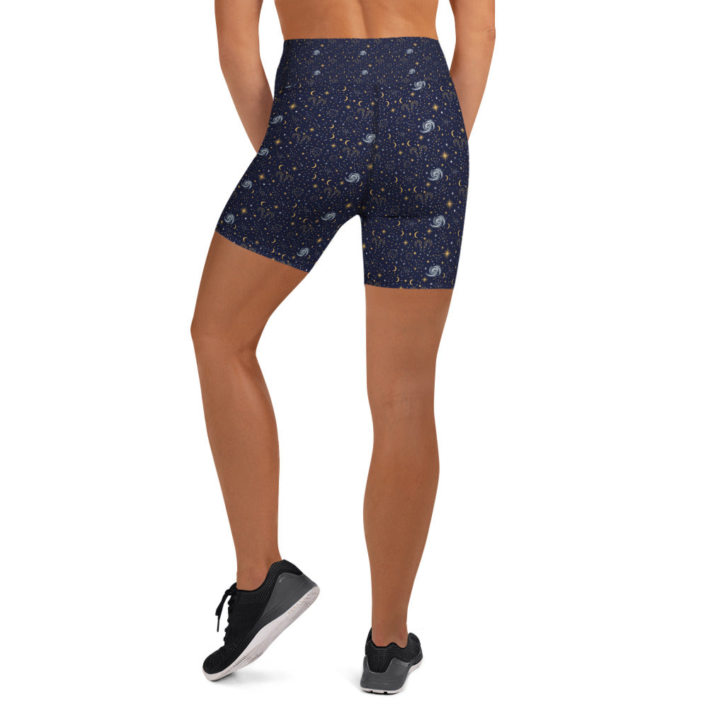 Aries Celestial Yoga Shorts | GearBunch