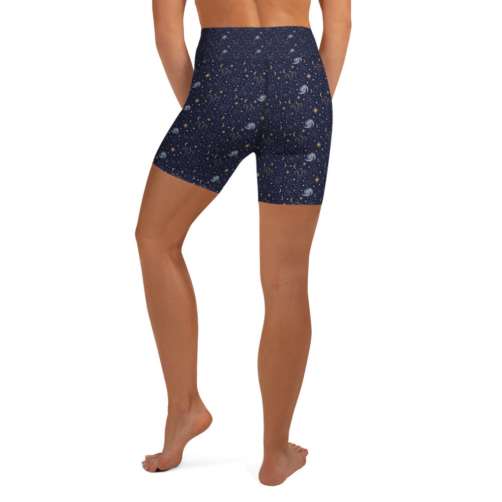 Aries Celestial Yoga Shorts | GearBunch