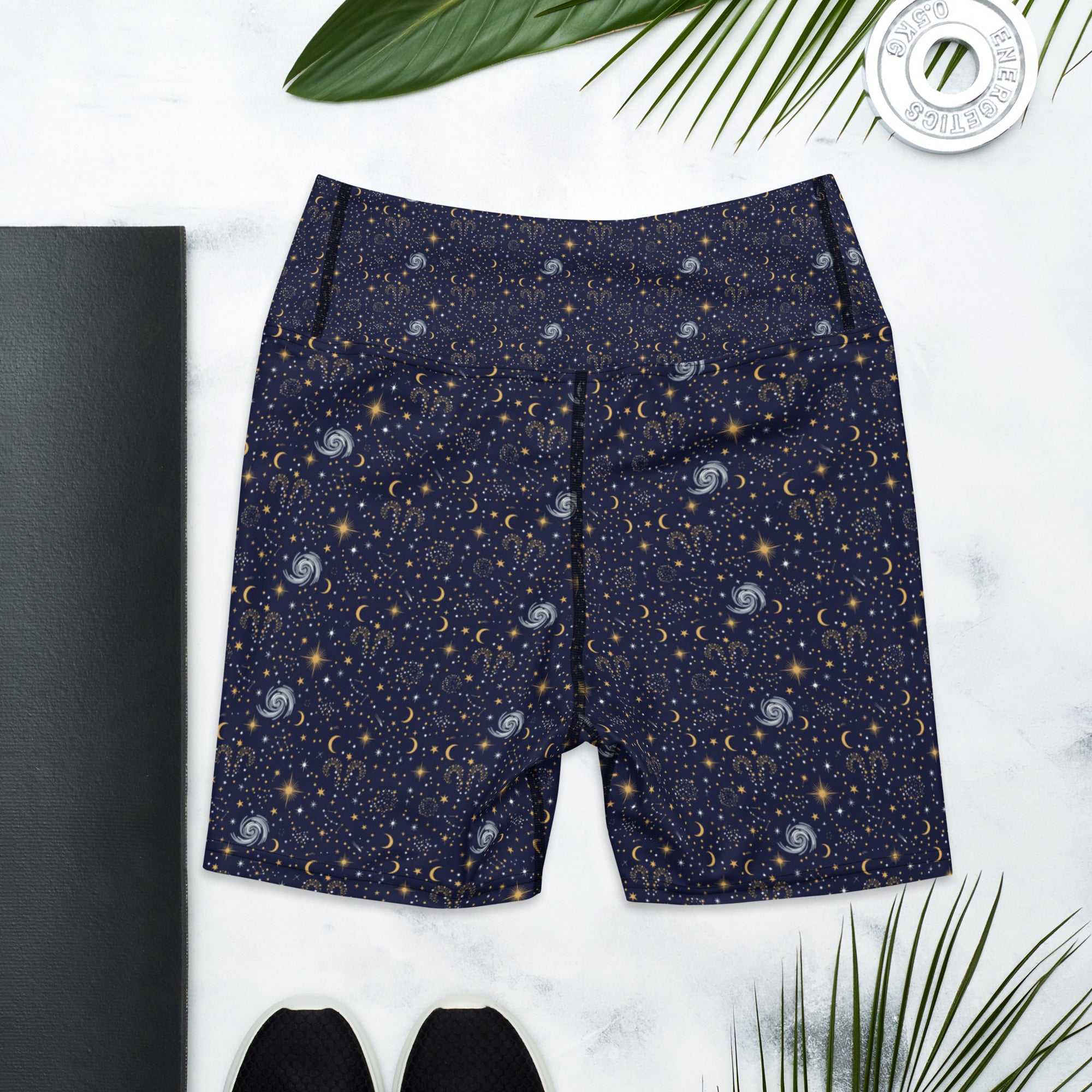 Aries Celestial Yoga Shorts | GearBunch