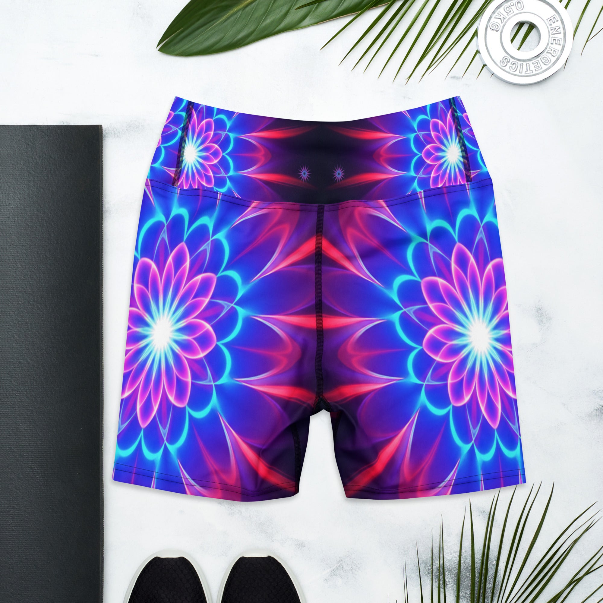Psychedelic Supernova Yoga Shorts | GearBunch