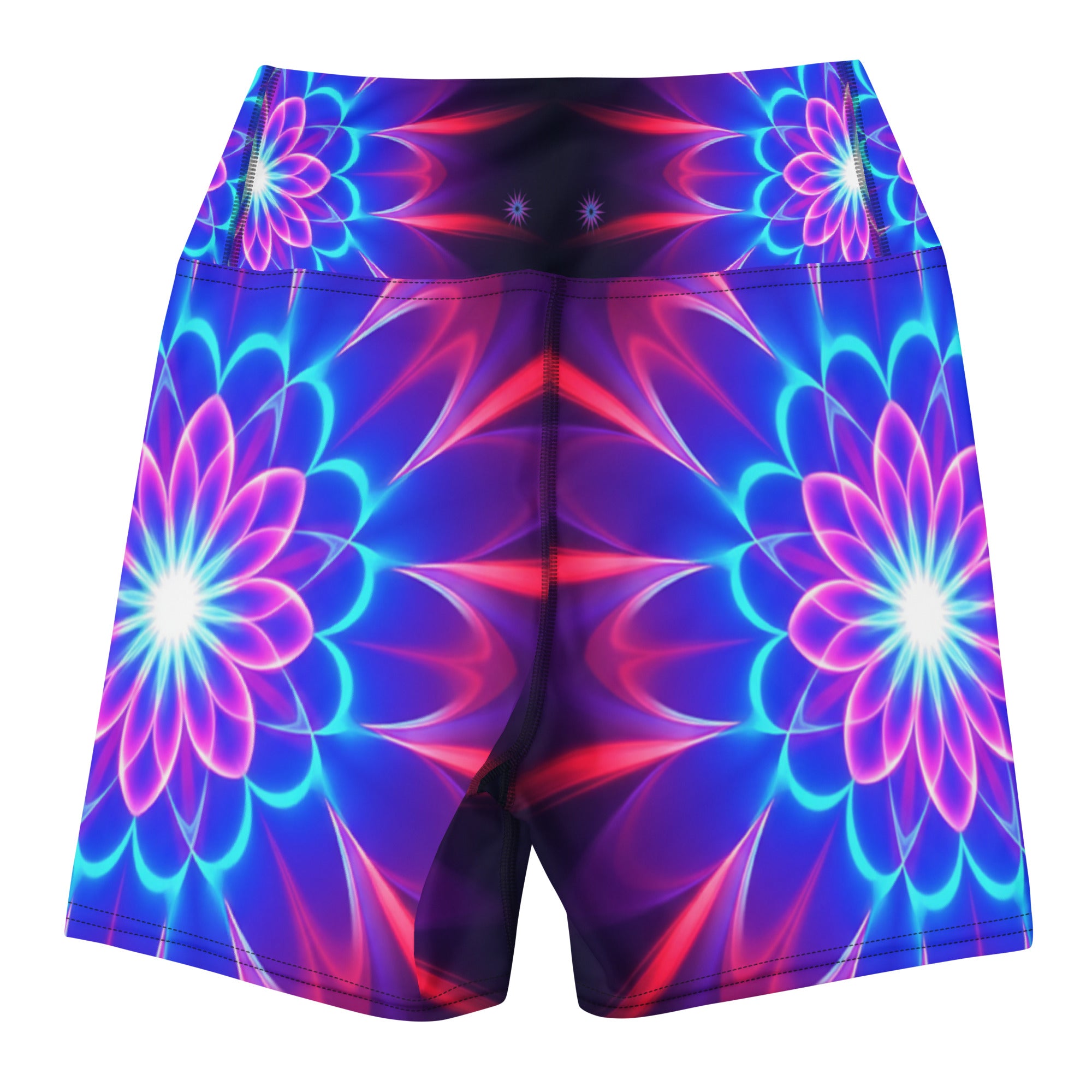 Psychedelic Supernova Yoga Shorts | GearBunch