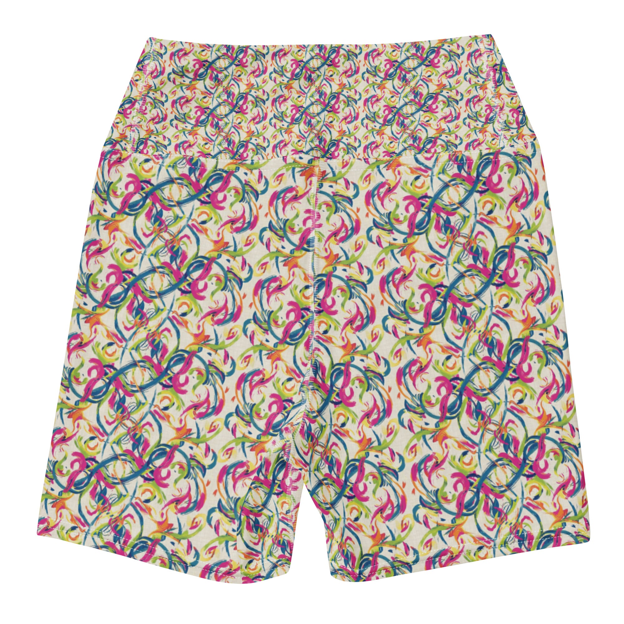 Ciao Bella Script Yoga Shorts | GearBunch