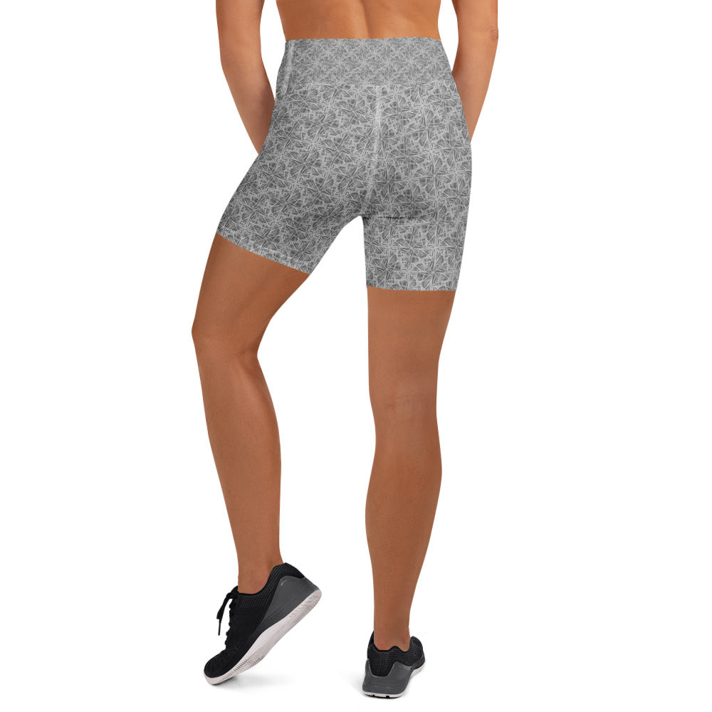 Confusion Abstract Yoga Shorts | GearBunch
