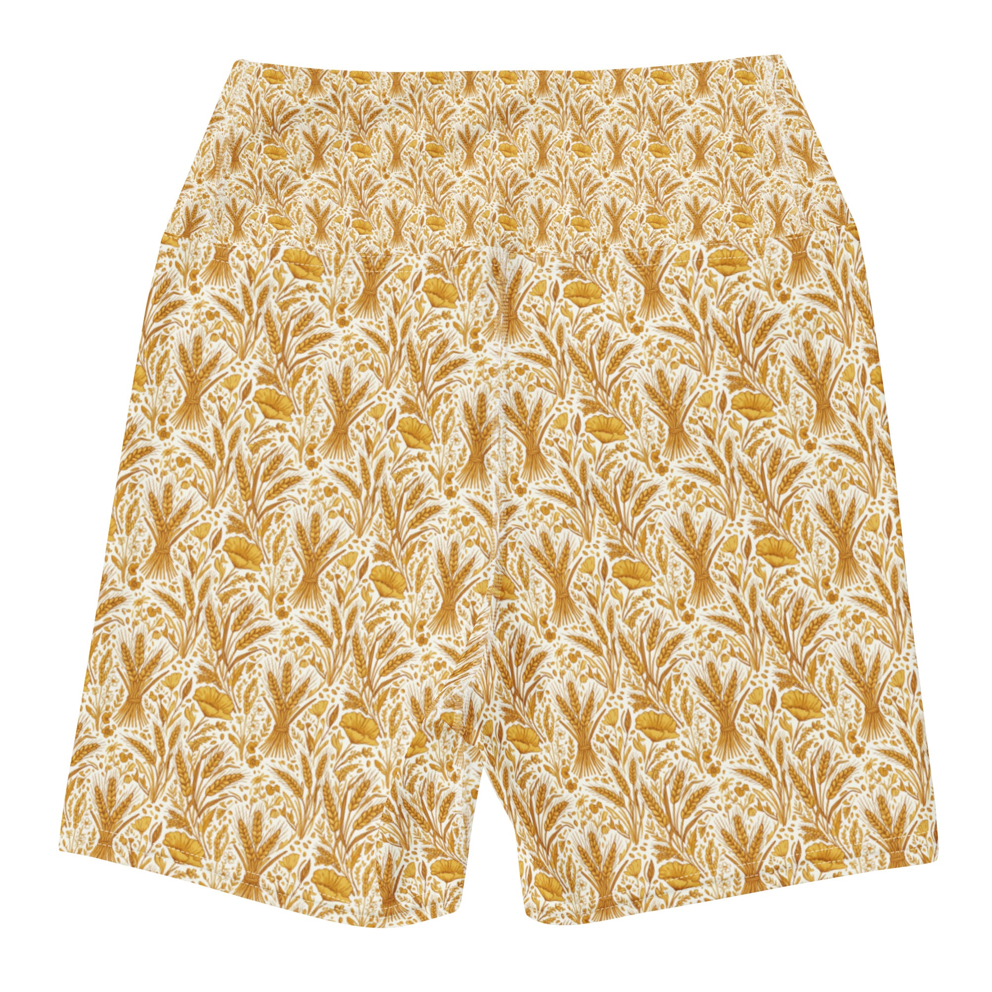 Wheat Field Harvest Yoga Shorts | GearBunch