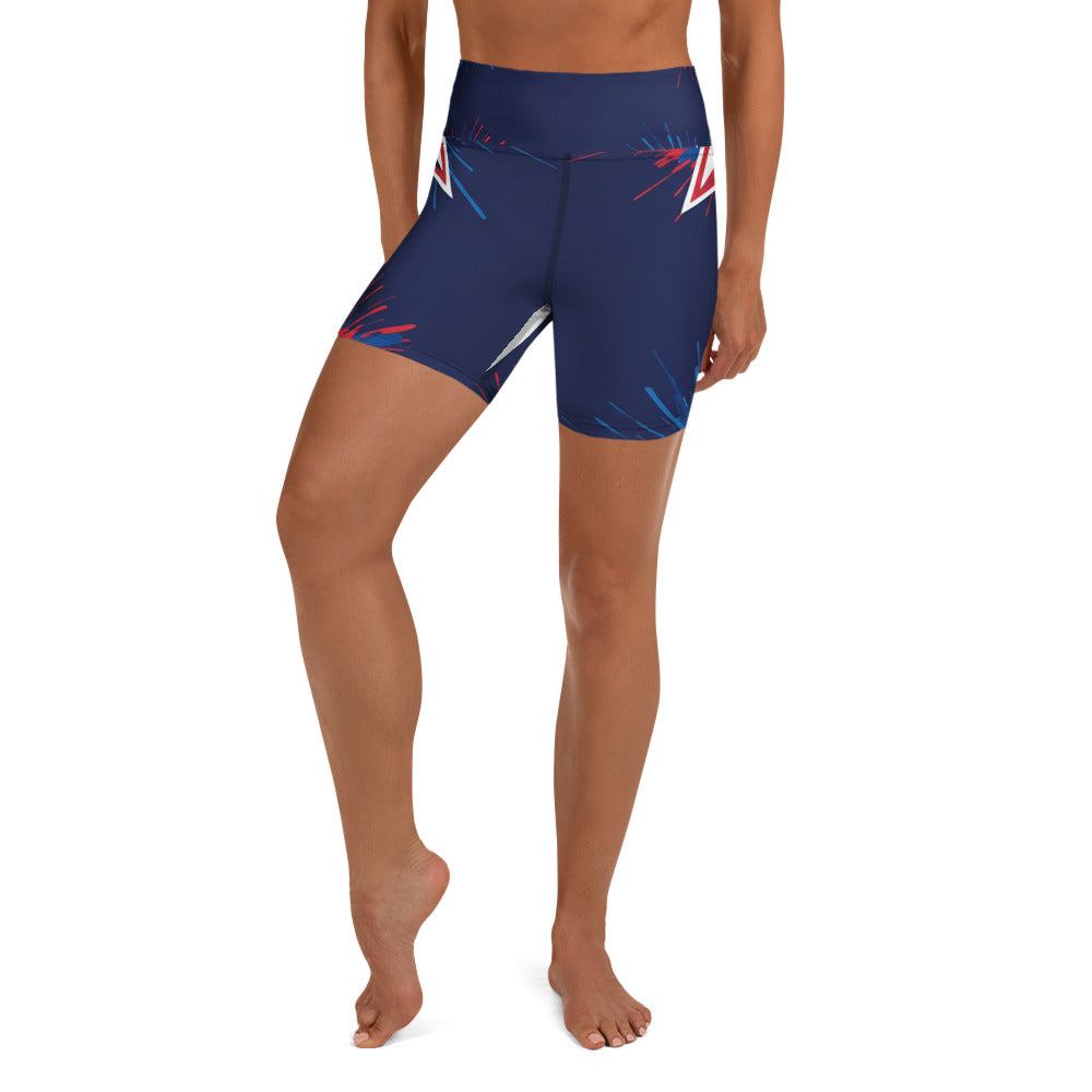 American Ink Stars Yoga Shorts | GearBunch