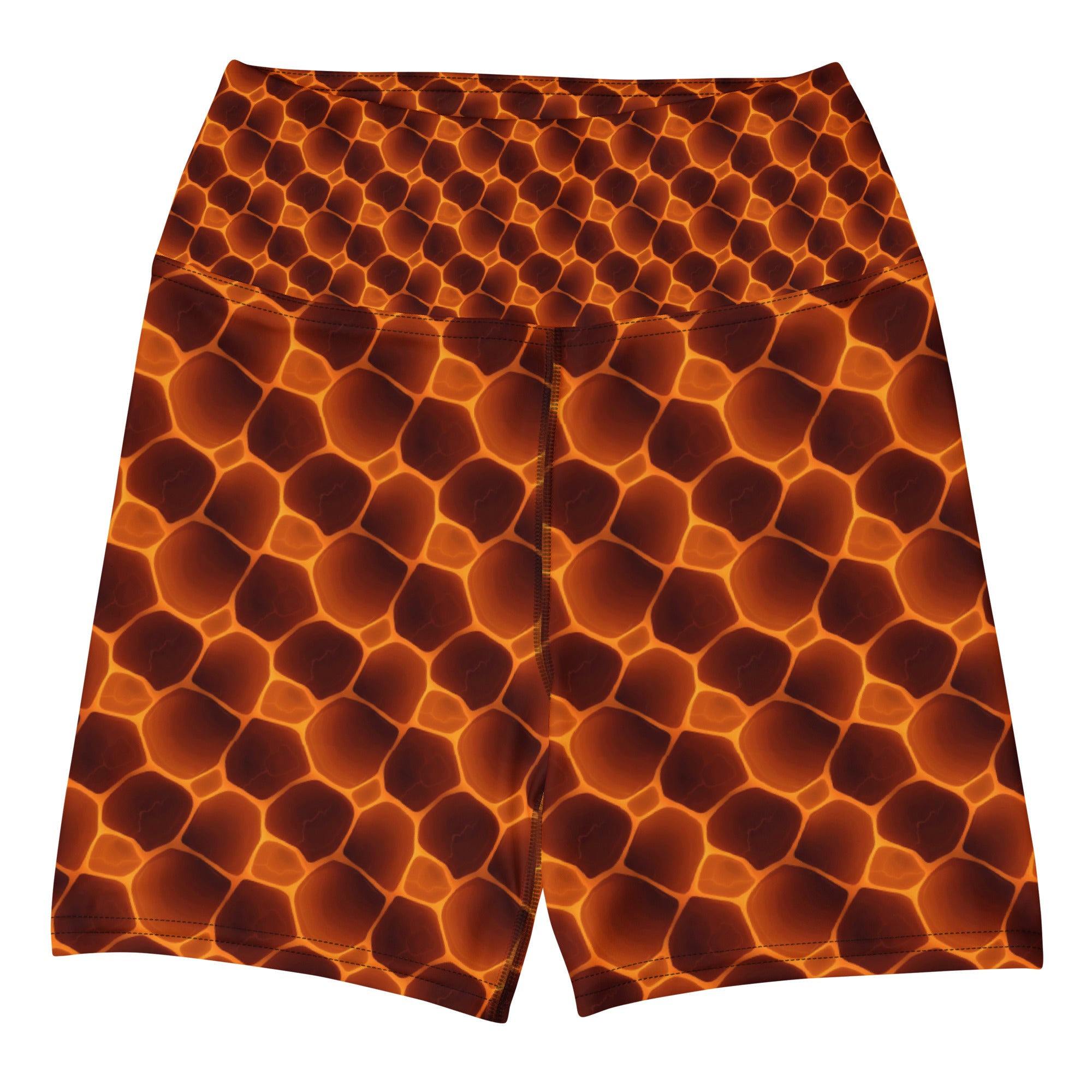 Tortoise Shell Pattern Yoga Shorts | GearBunch
