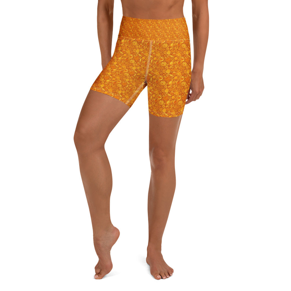 Fruit Market Still Life Yoga Shorts | GearBunch