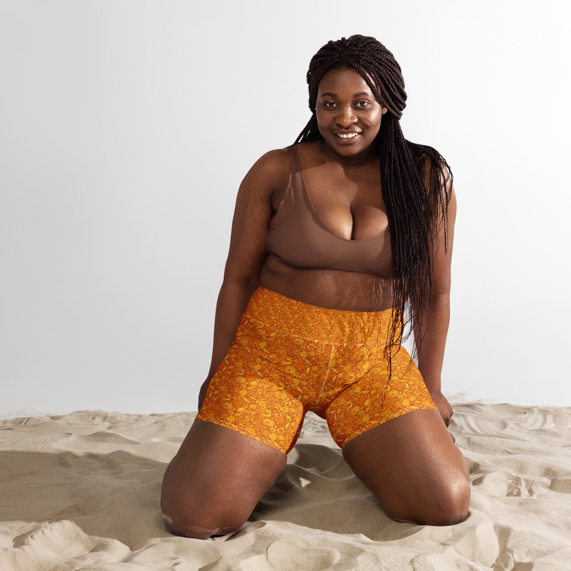 Fruit Market Still Life Yoga Shorts | GearBunch