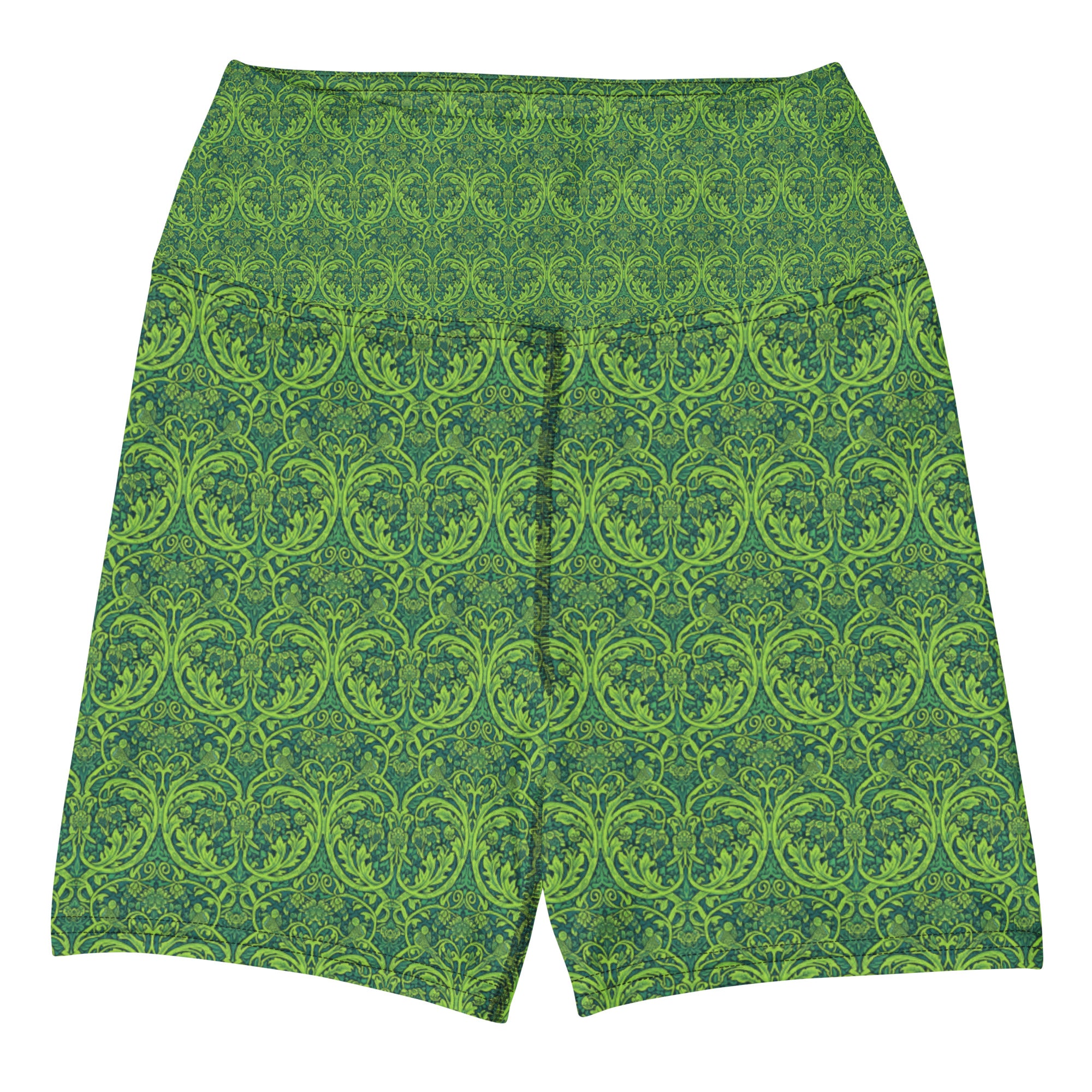 William Morris Tree Yoga Shorts | GearBunch