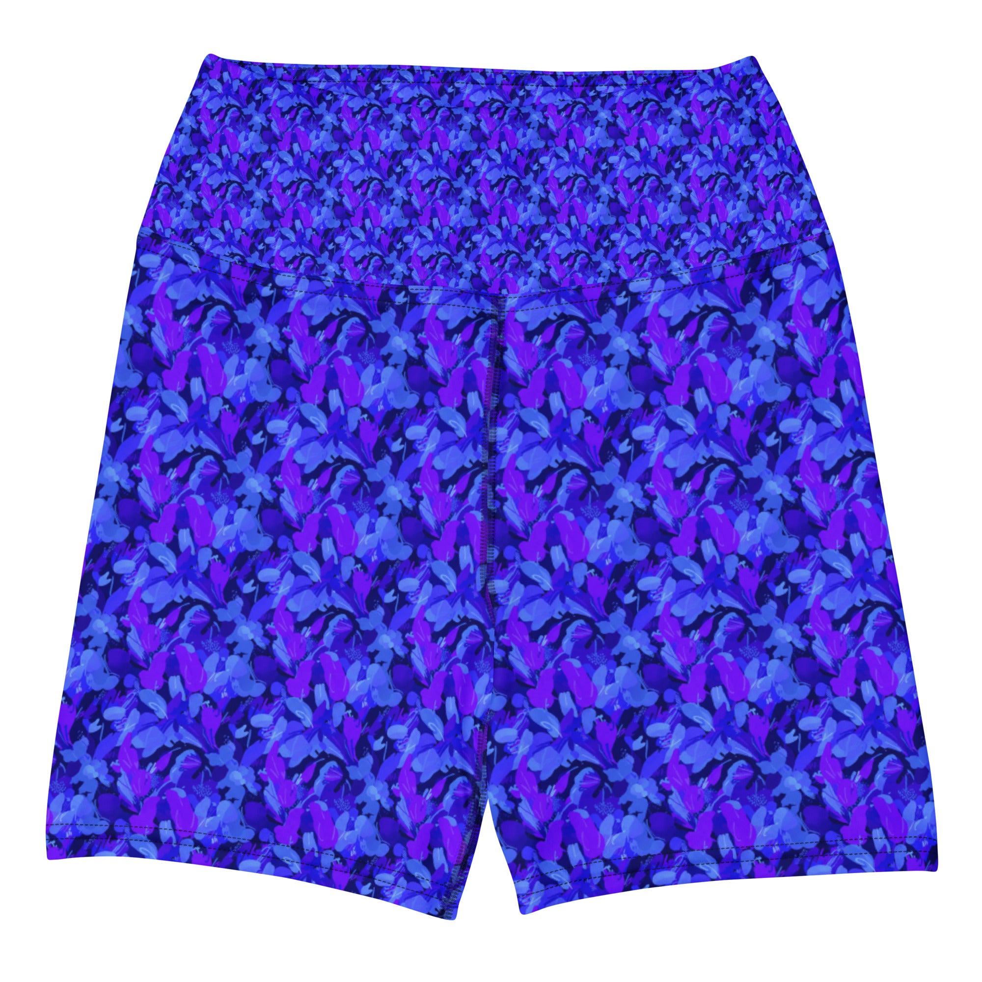 Touching Distance Abstract Yoga Shorts | GearBunch