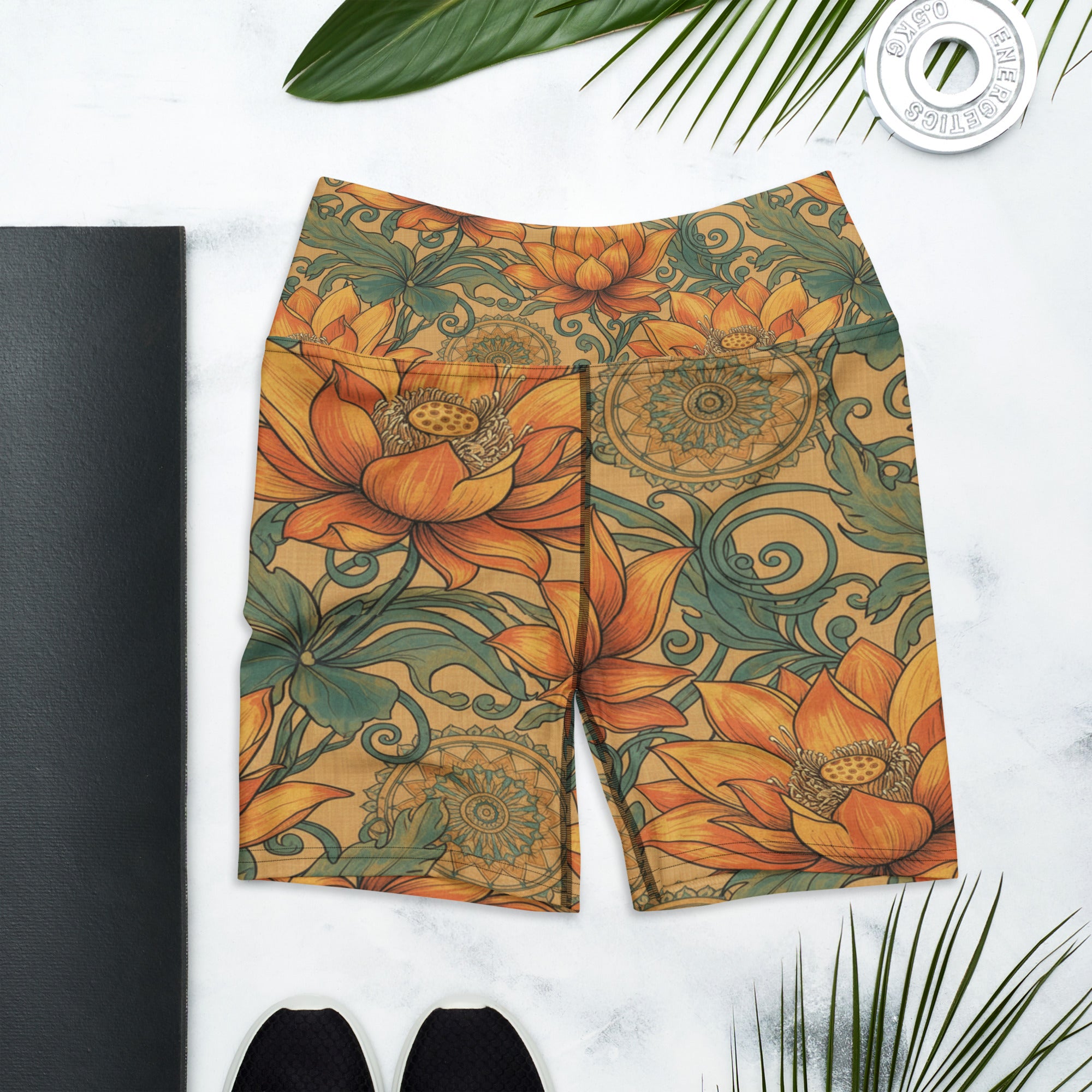 Boho Lotus and Mandalas Yoga Shorts | GearBunch