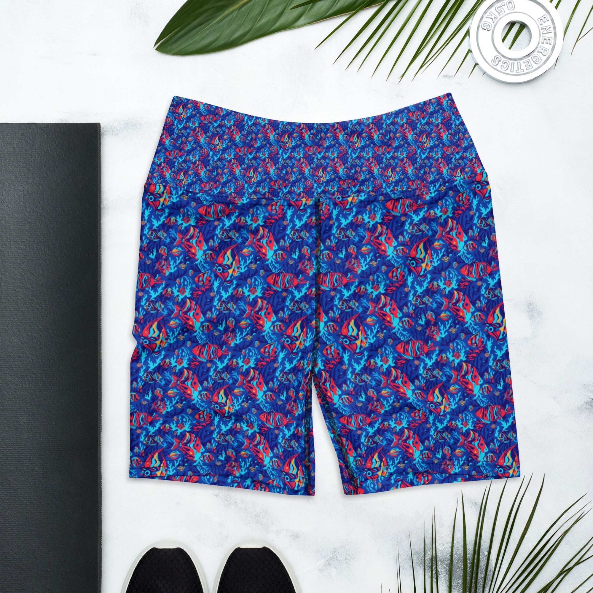 Colorful Tropical Fishes Yoga Shorts | GearBunch