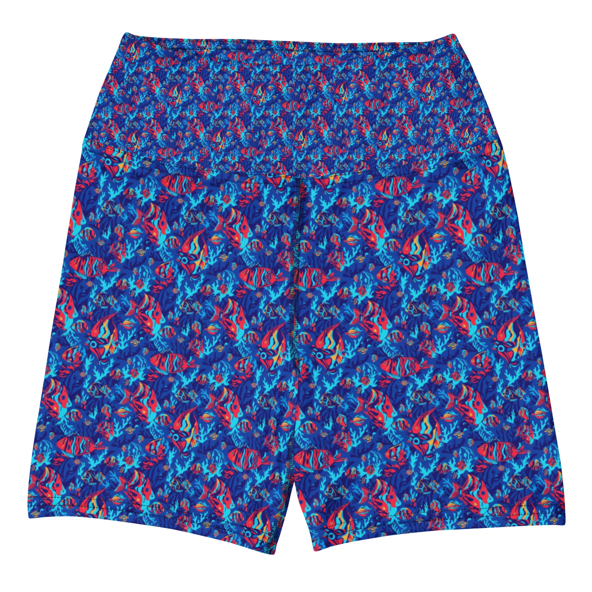 Colorful Tropical Fishes Yoga Shorts | GearBunch