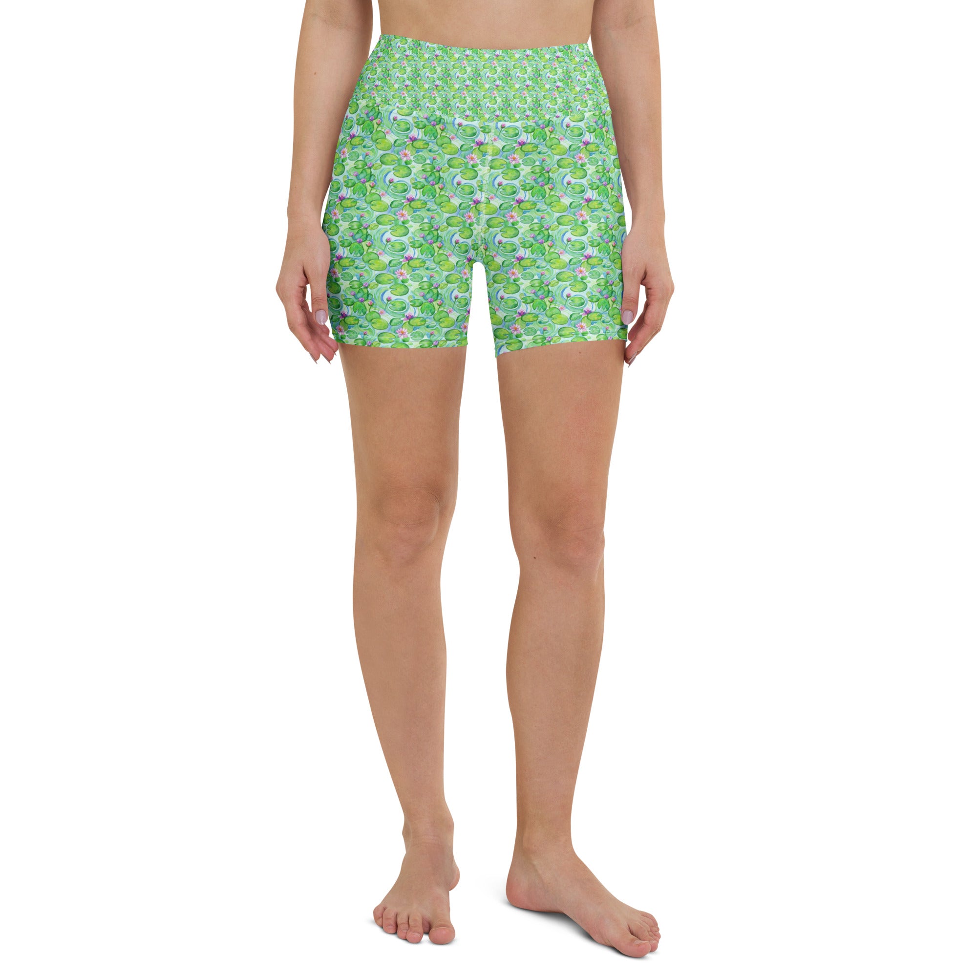 Claude Monet Water Lilies Yoga Shorts | GearBunch