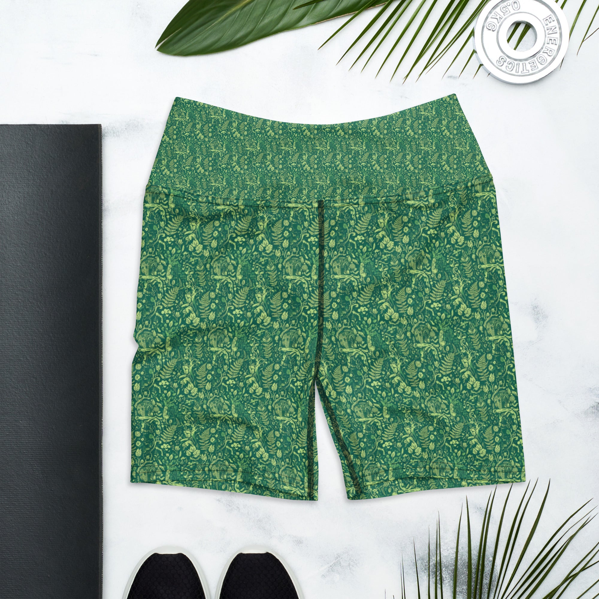 Forgotten Wilderness Garden Yoga Shorts | GearBunch