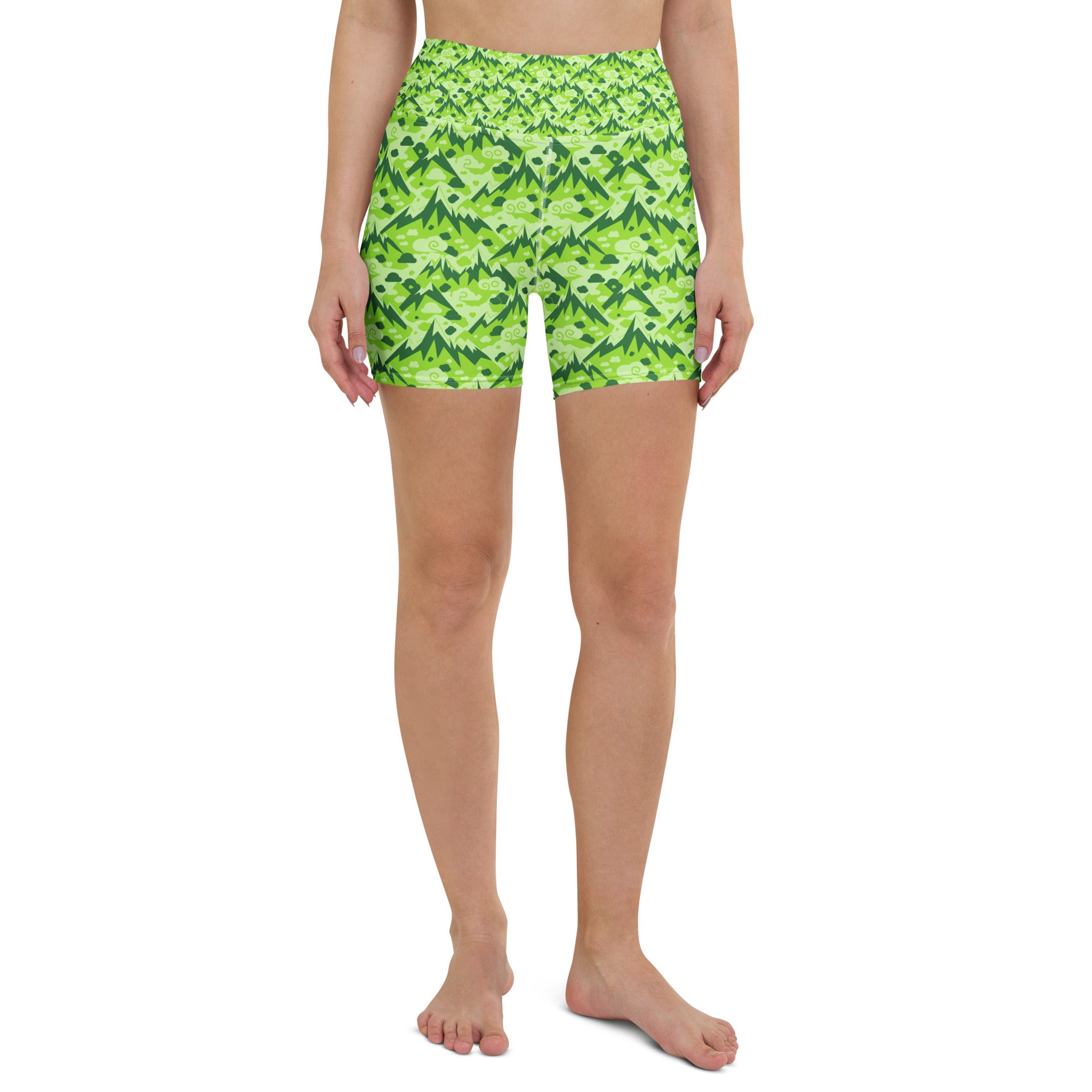 Dragon Mountain Hills Yoga Shorts | GearBunch