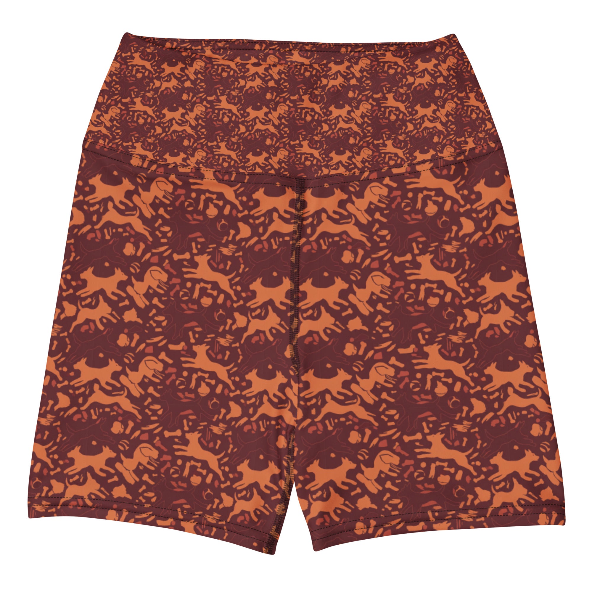 Minimal Fetch Art Yoga Shorts | GearBunch