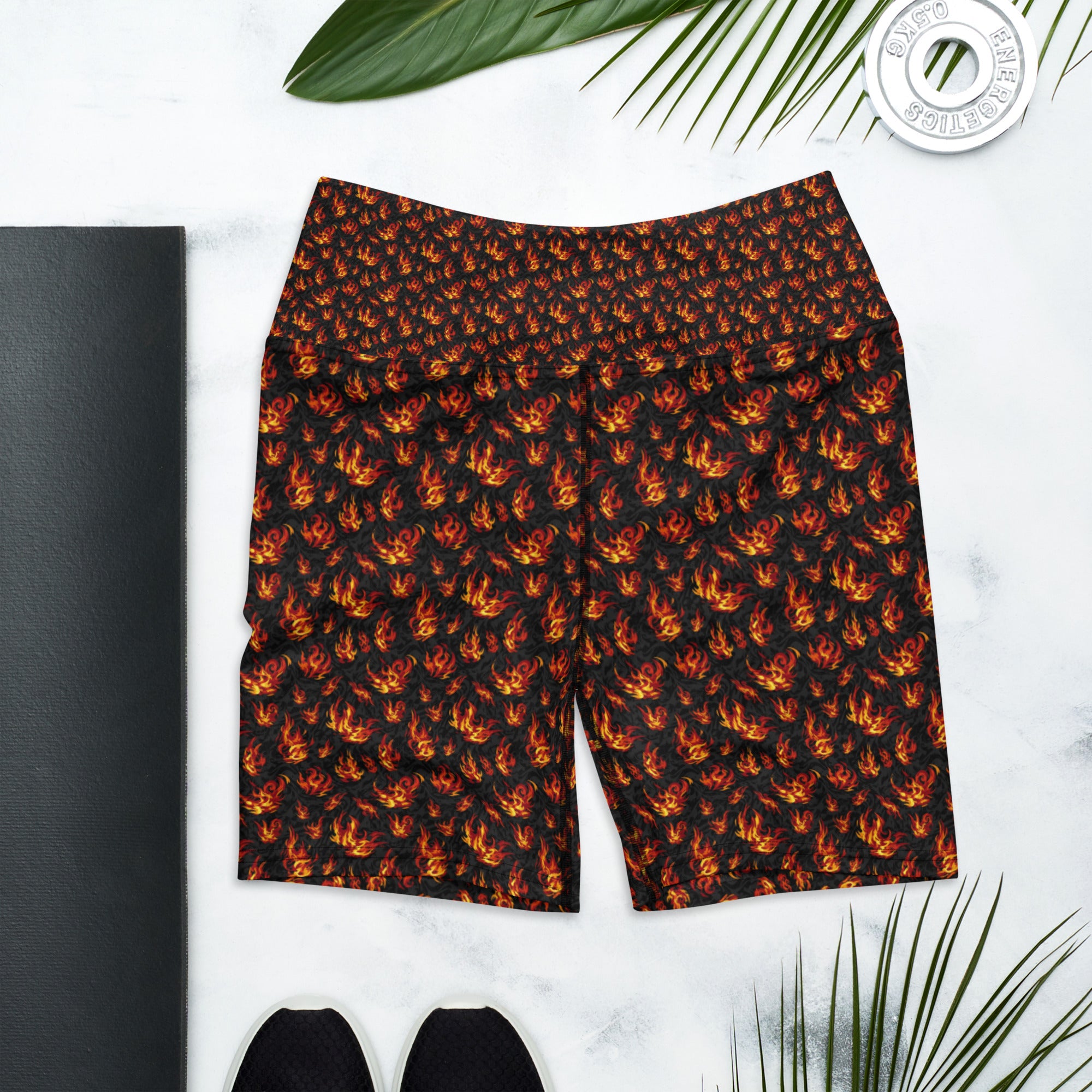 Holy Spirit Flames Yoga Shorts | GearBunch