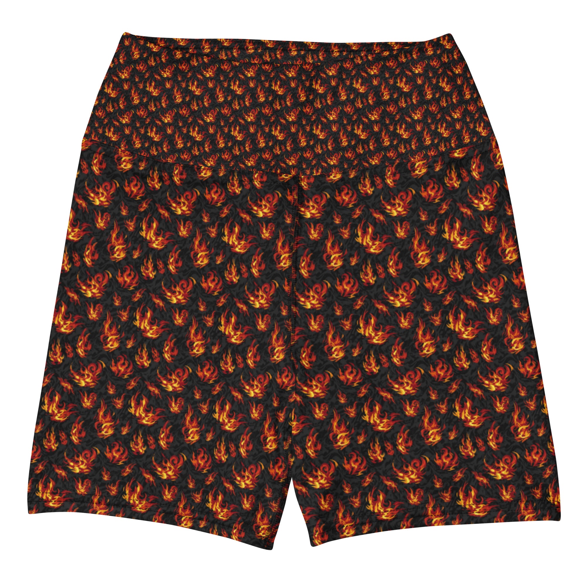 Holy Spirit Flames Yoga Shorts | GearBunch