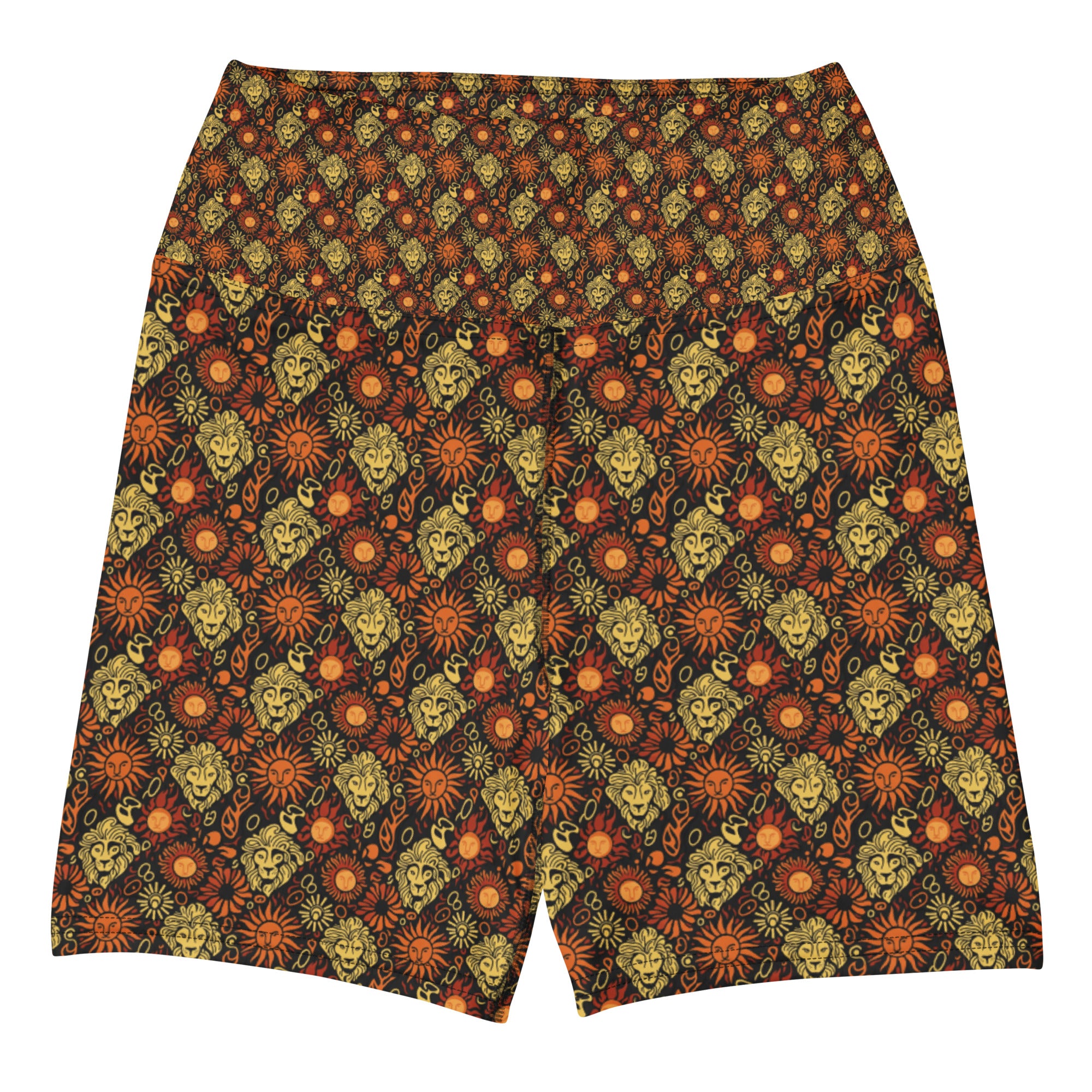 Leo Sun Mane Yoga Shorts | GearBunch