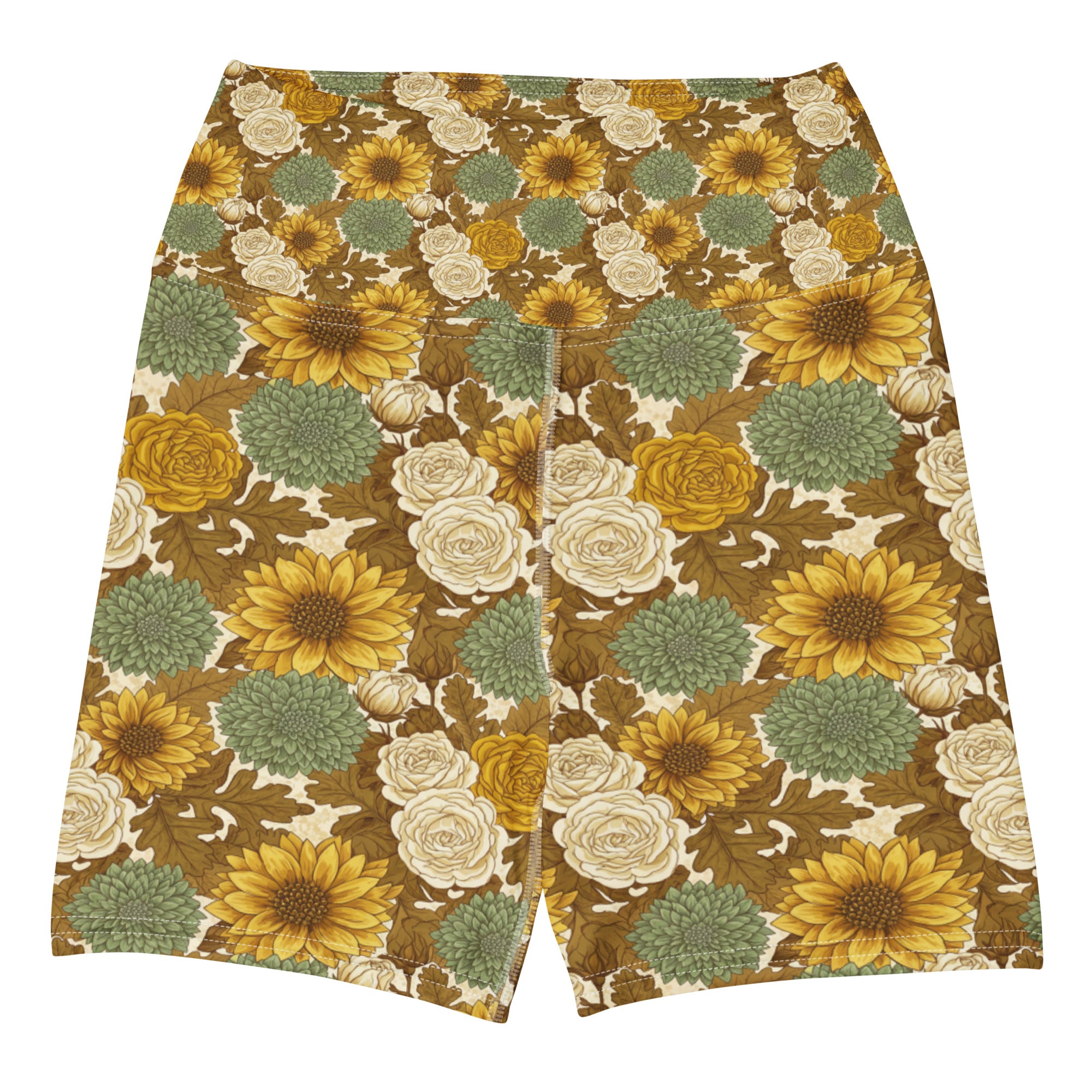 Virgo Harvest Botanical Yoga Shorts | GearBunch