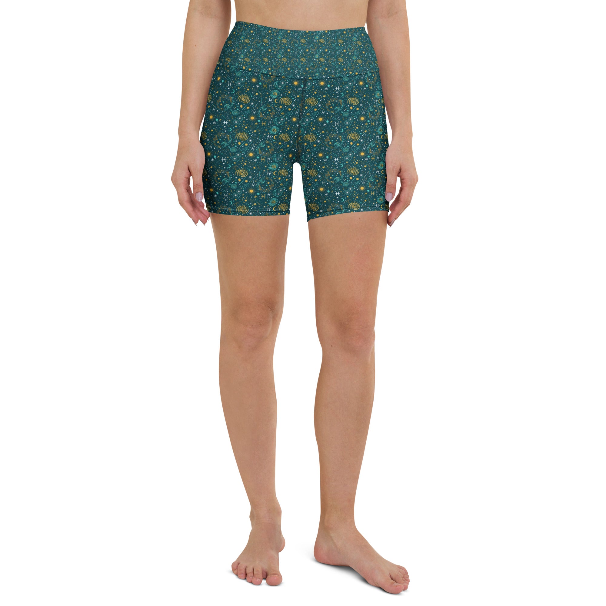 Pisces Celestial Yoga Shorts | GearBunch