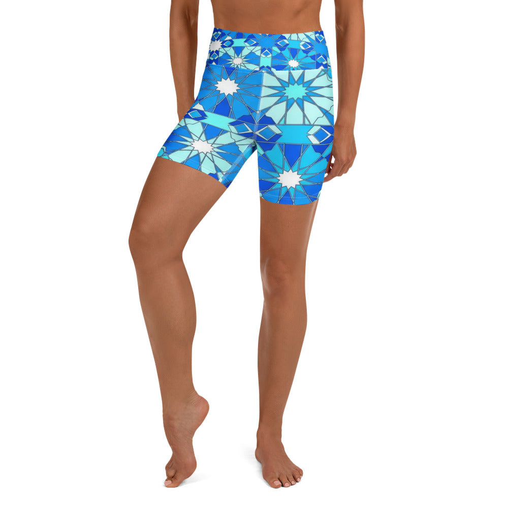 Zellige Arctic Yoga Shorts | GearBunch