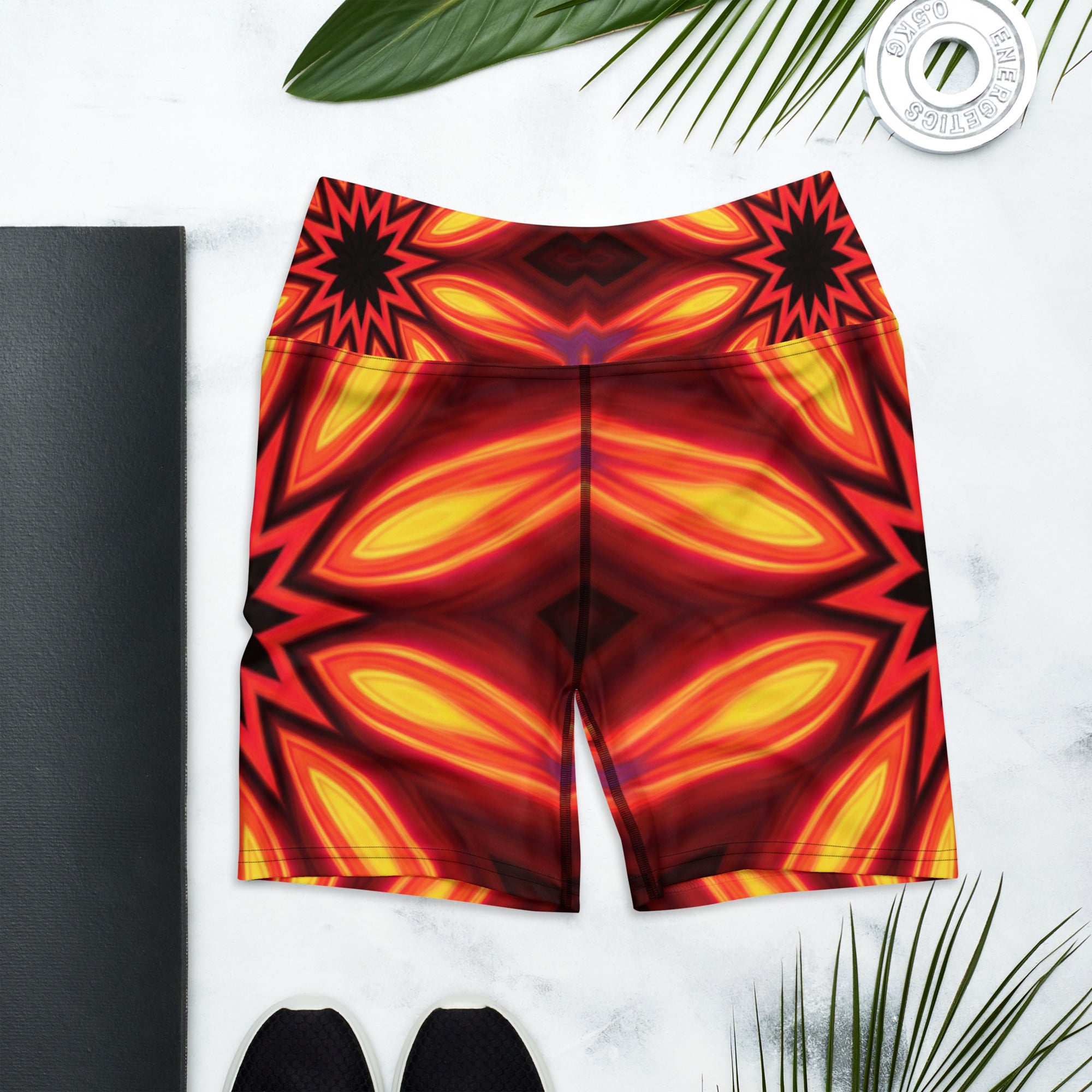 Psychedelic Infrared Yoga Shorts | GearBunch