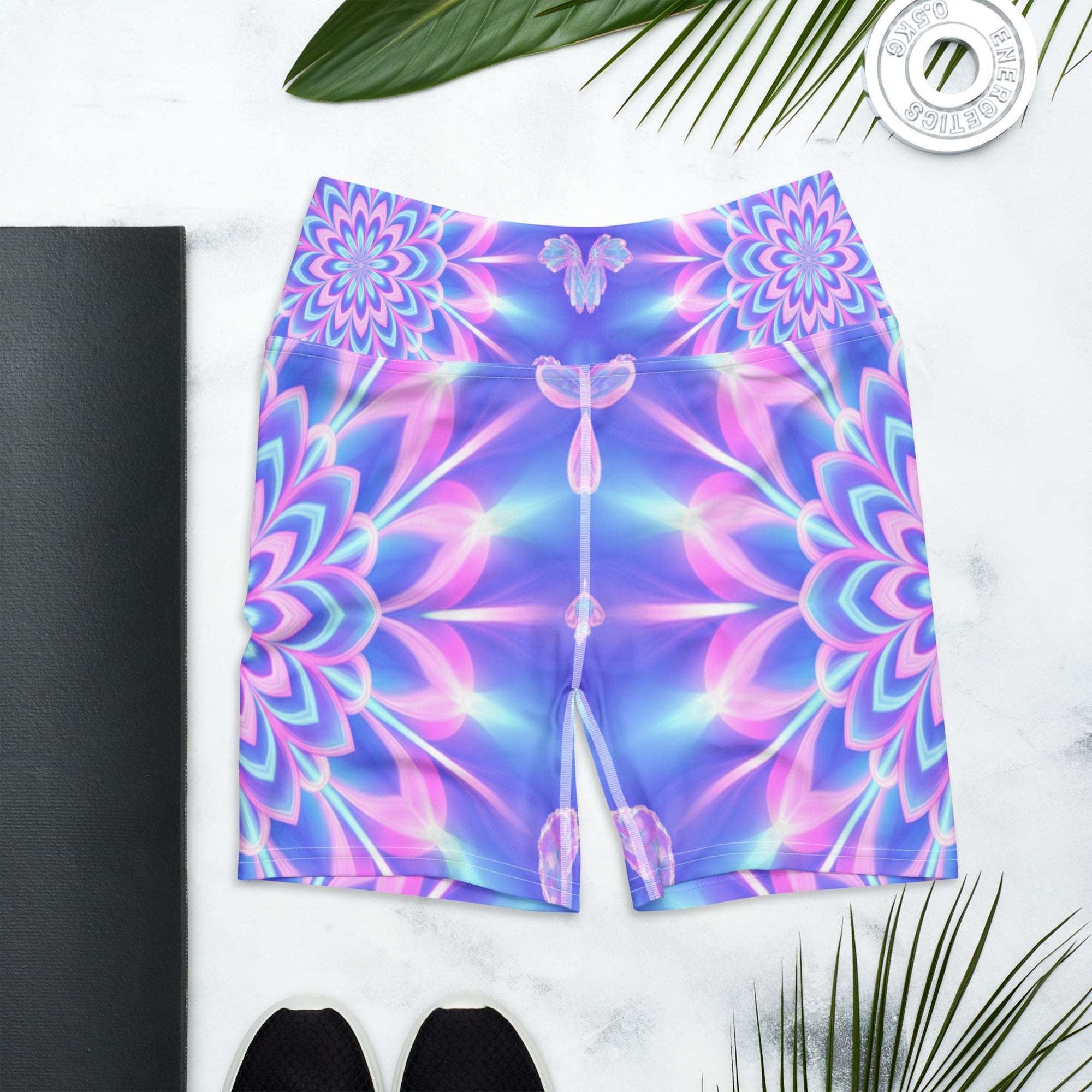 Psychedelic Fairy Ring Yoga Shorts | GearBunch