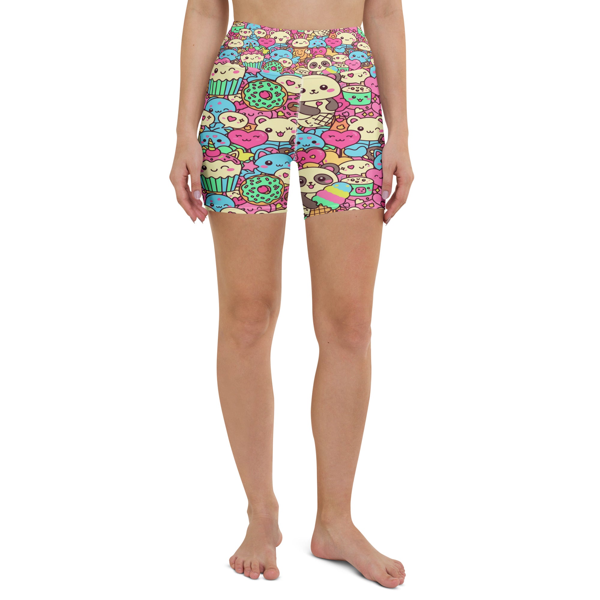 Kawaii Sweet Treats Yoga Shorts | GearBunch