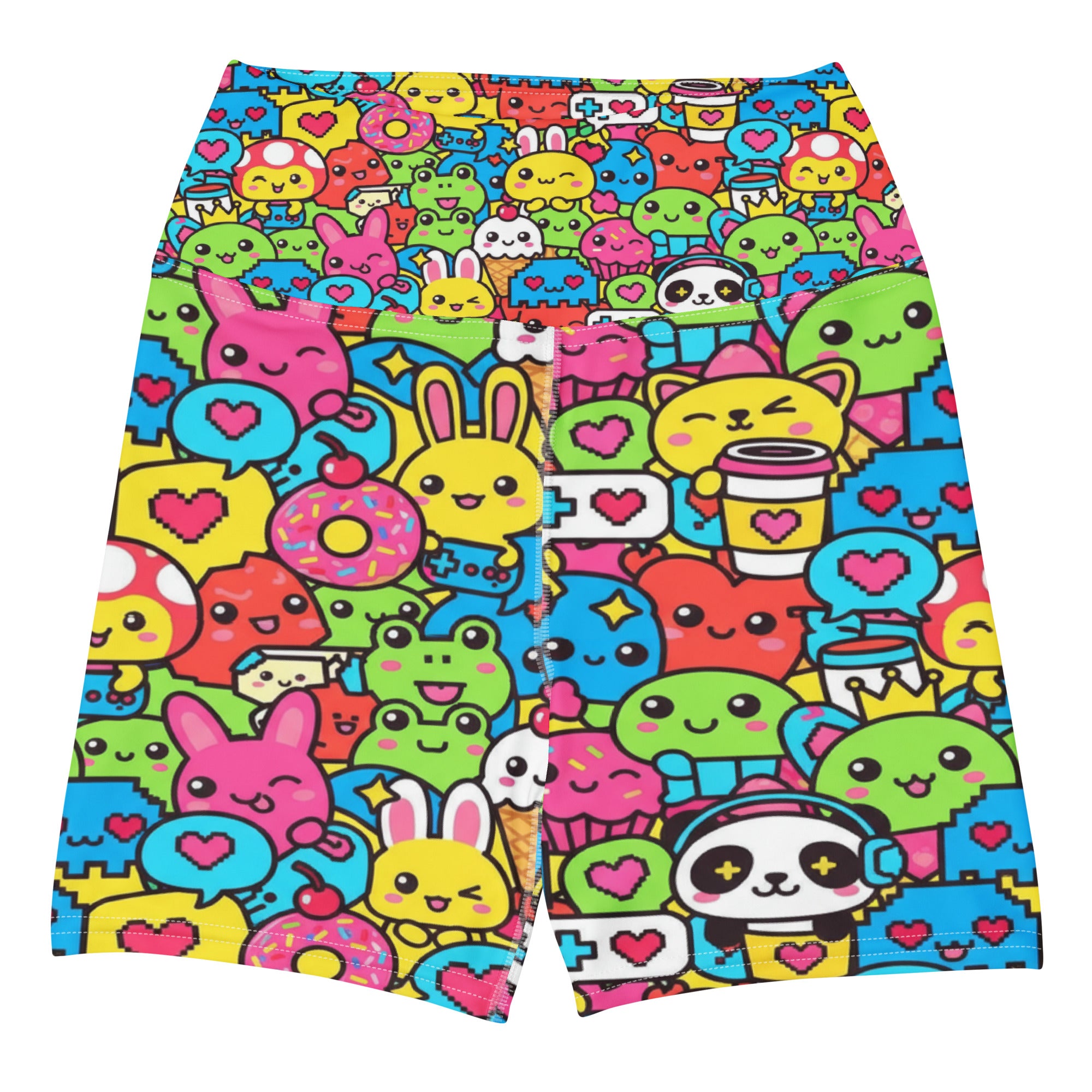 Kawaii Arcade Game Yoga Shorts | GearBunch