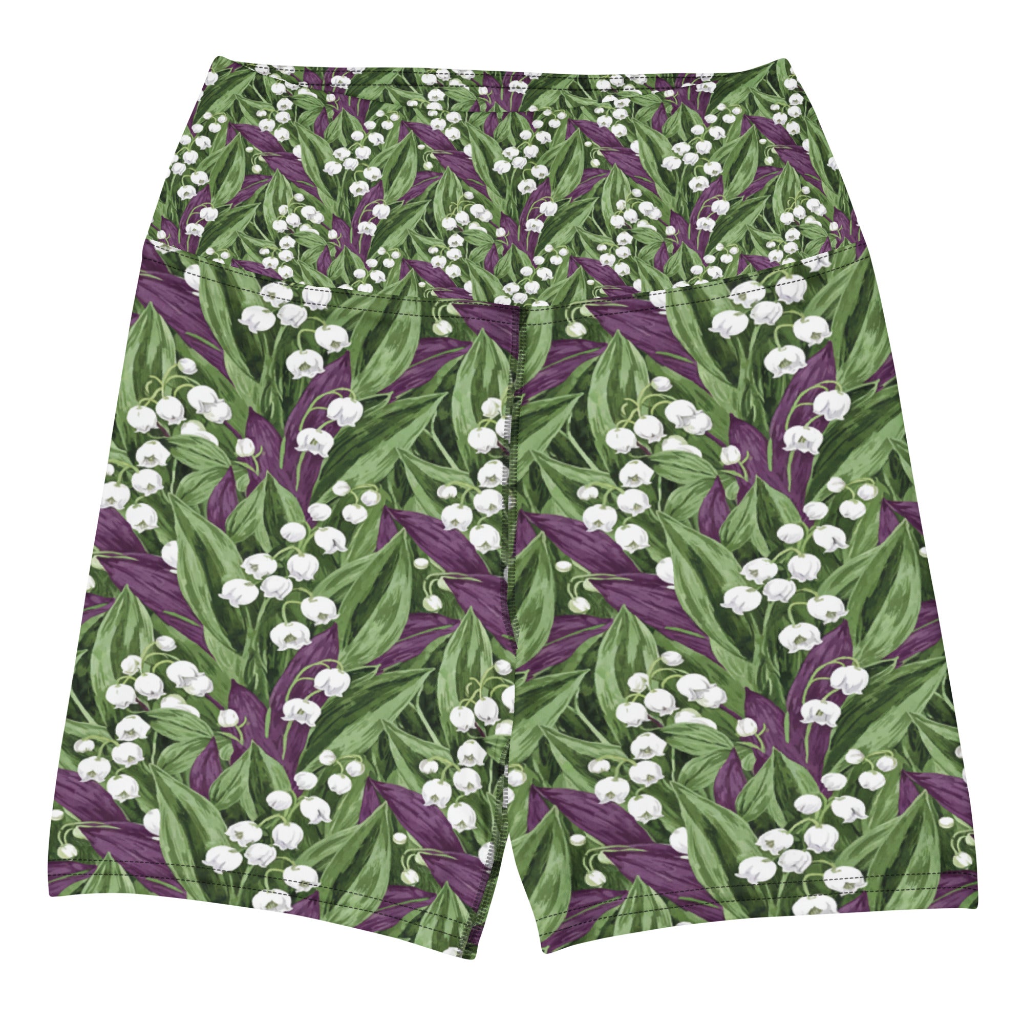 Lily of the Valley Yoga Shorts | GearBunch