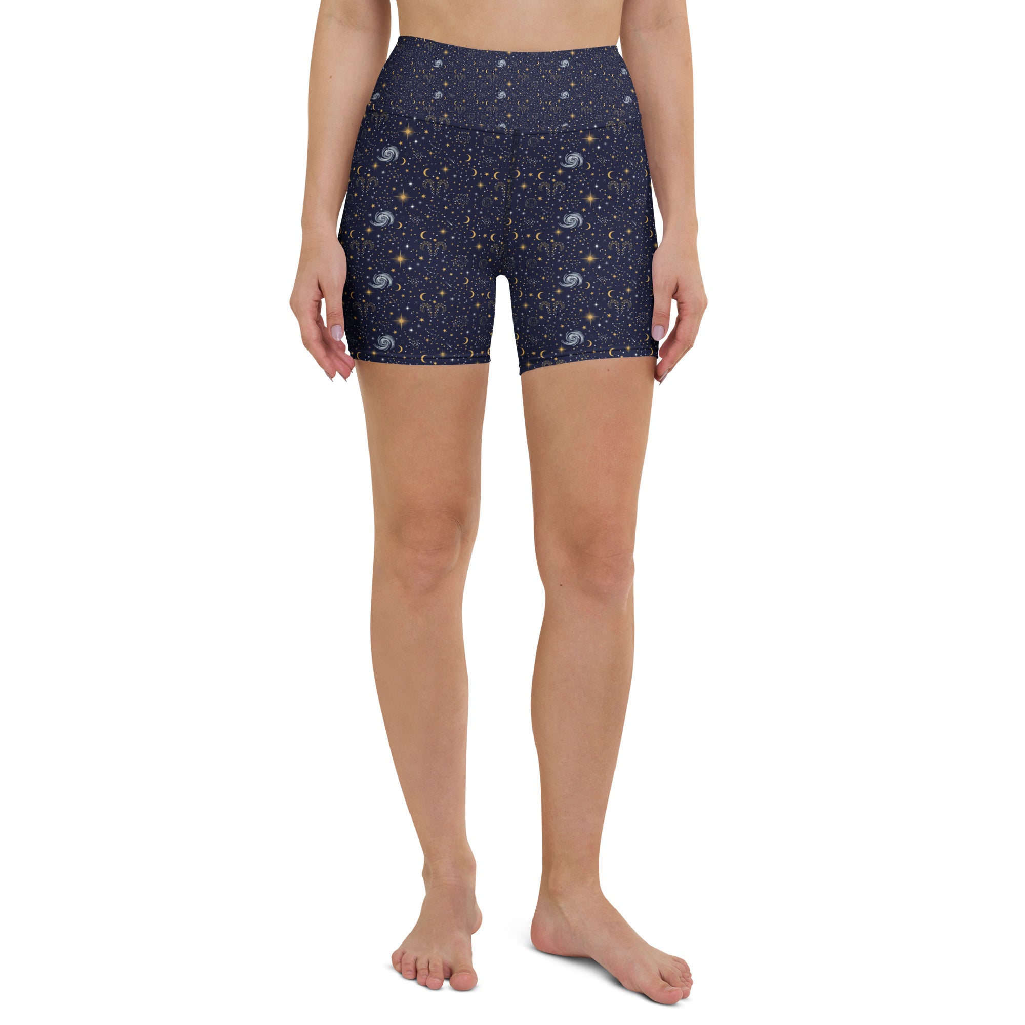 Aries Celestial Yoga Shorts | GearBunch