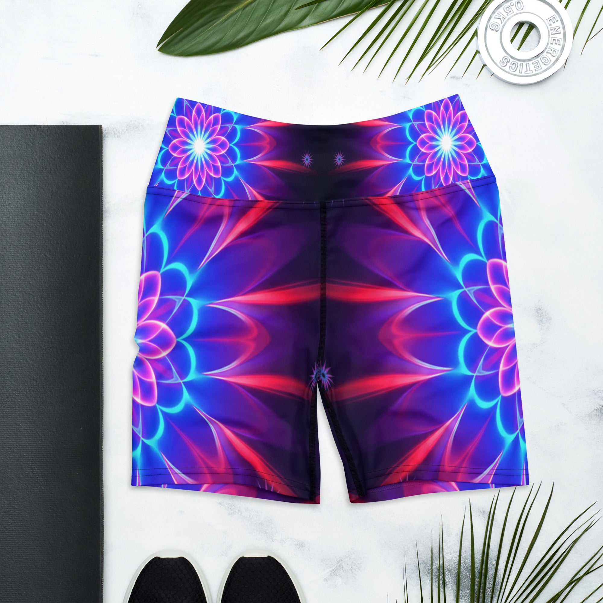 Psychedelic Supernova Yoga Shorts | GearBunch