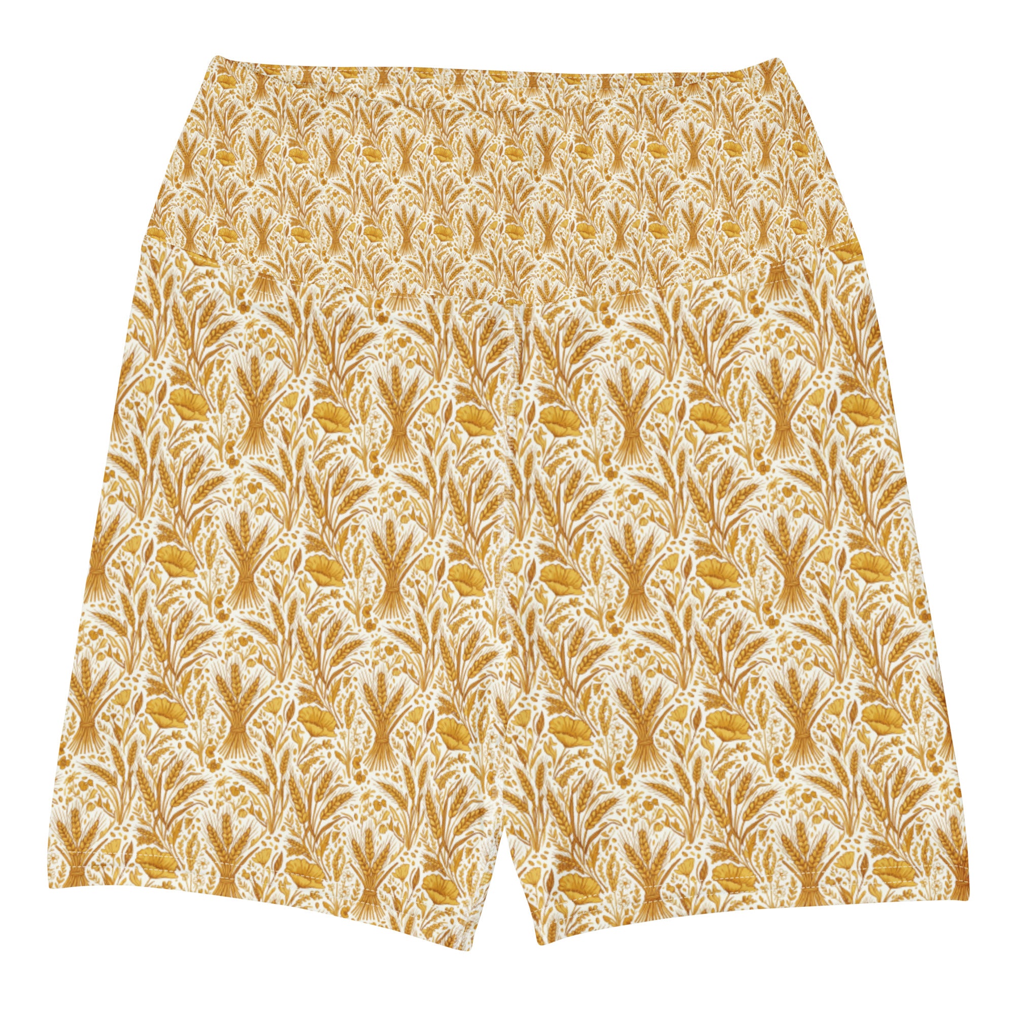 Wheat Field Harvest Yoga Shorts | GearBunch