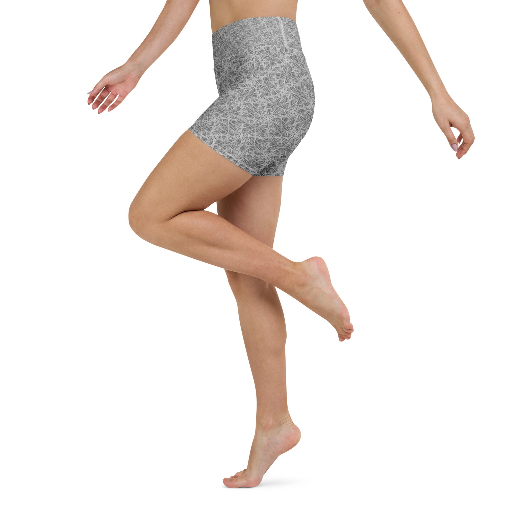Confusion Abstract Yoga Shorts | GearBunch
