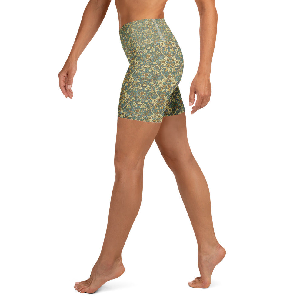 Art Nouveau Fairytale Yoga Shorts | GearBunch