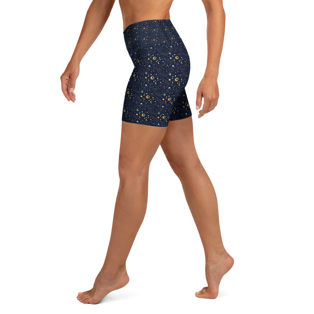 Taurus Celestial Yoga Shorts | GearBunch