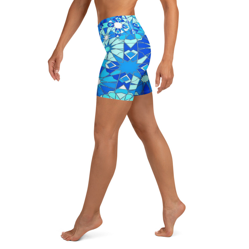 Zellige Arctic Yoga Shorts | GearBunch