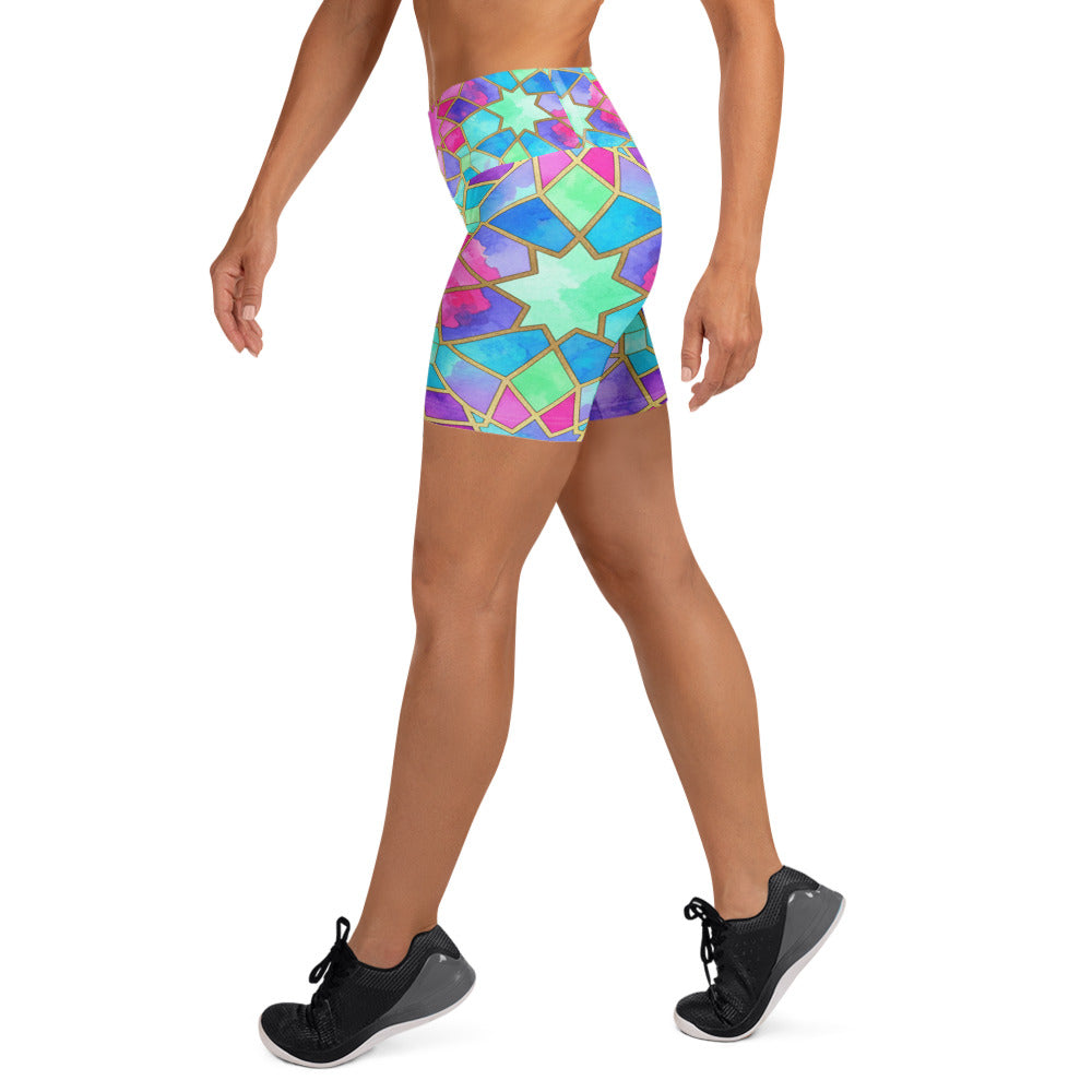 Violet Dream Yoga Shorts | GearBunch