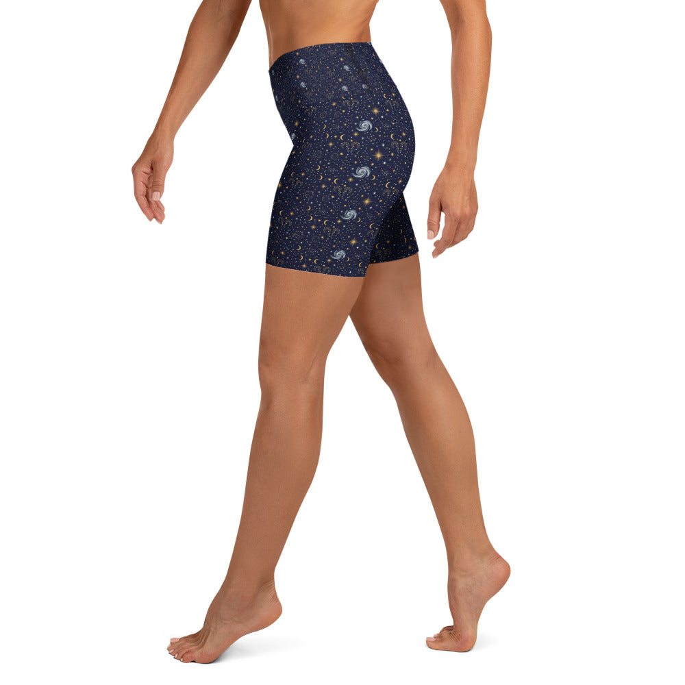Aries Celestial Yoga Shorts | GearBunch