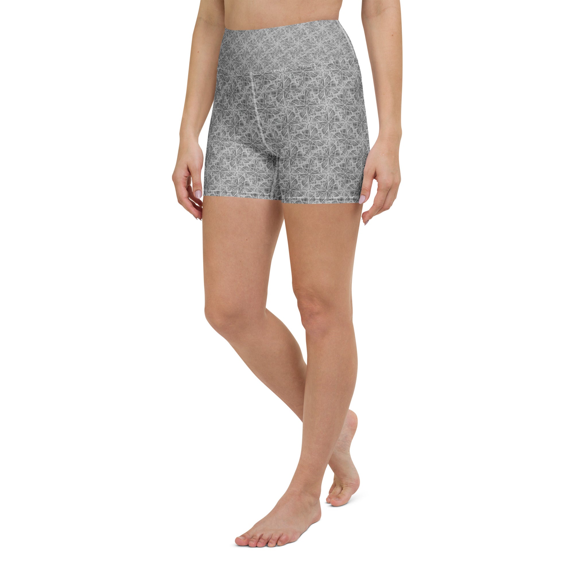 Confusion Abstract Yoga Shorts | GearBunch